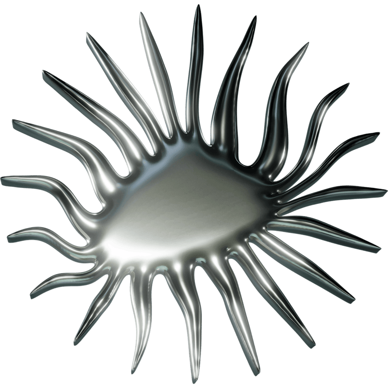 Chrome Sun Spiky Tendrils