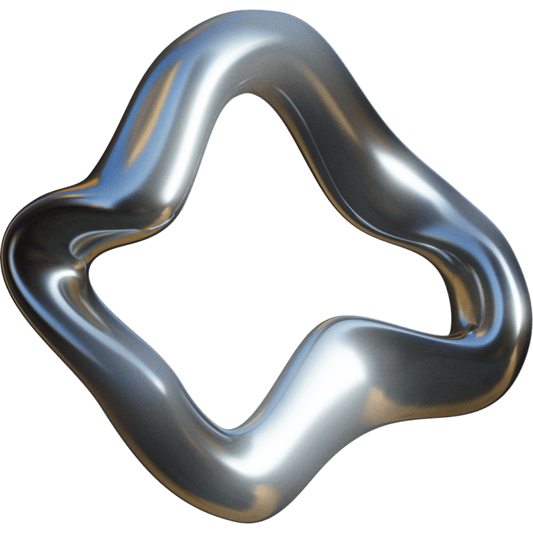 Chrome Wavy Diamond Frame