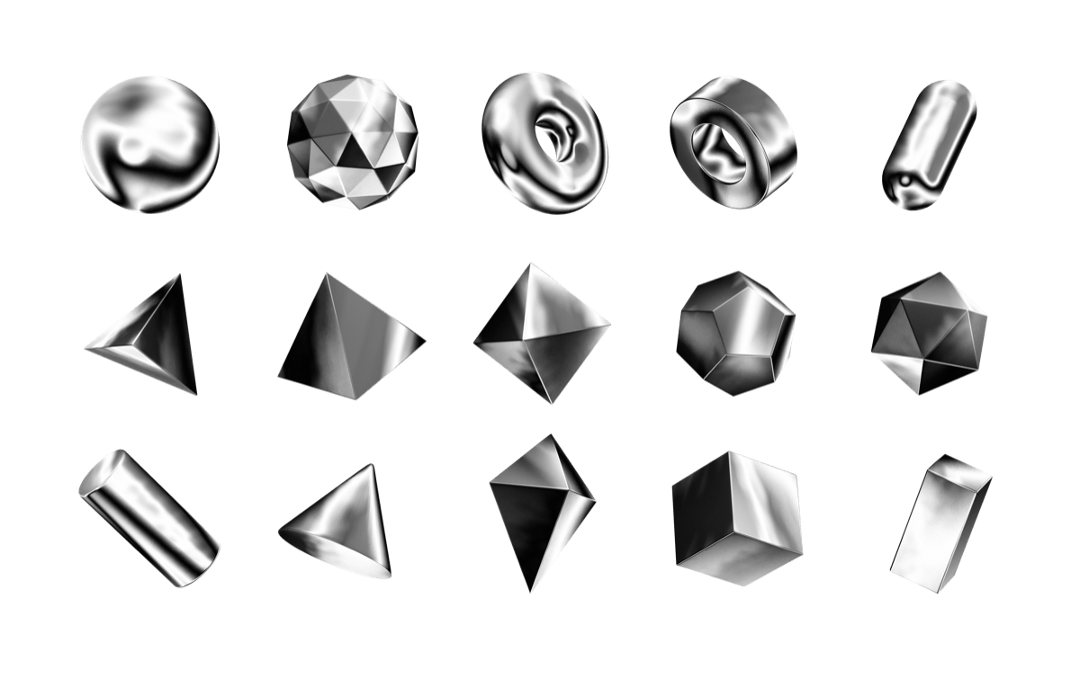 Geo Shapes Chrome