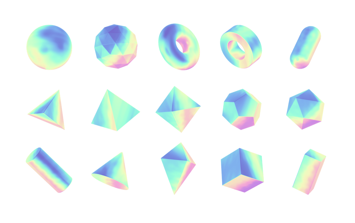 Geo Shapes Holographic