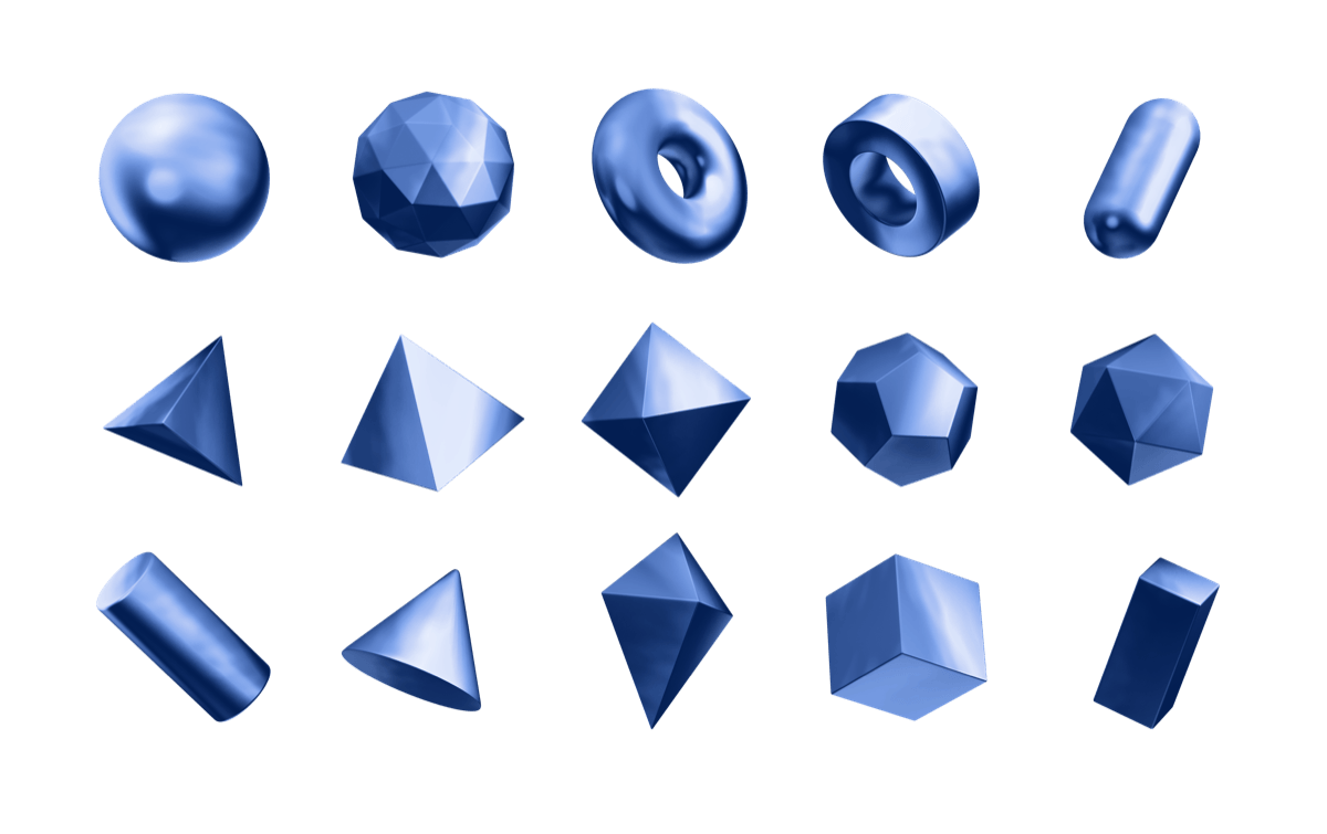 Geo Shapes Navy Blue
