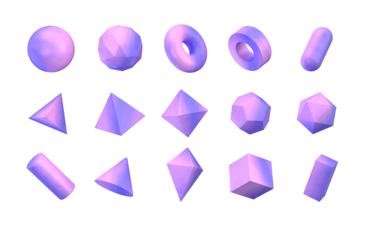 Geo Shapes Pastel Purple