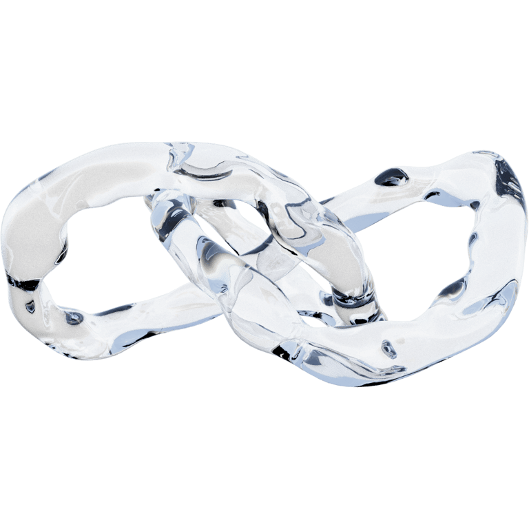 Liquid Clear Infinity Chain