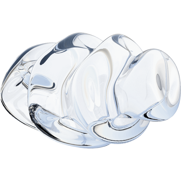 Liquid Clear Ruffled Disc
