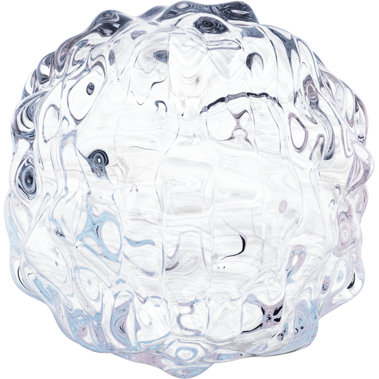 Liquid Ice Distorted Globe