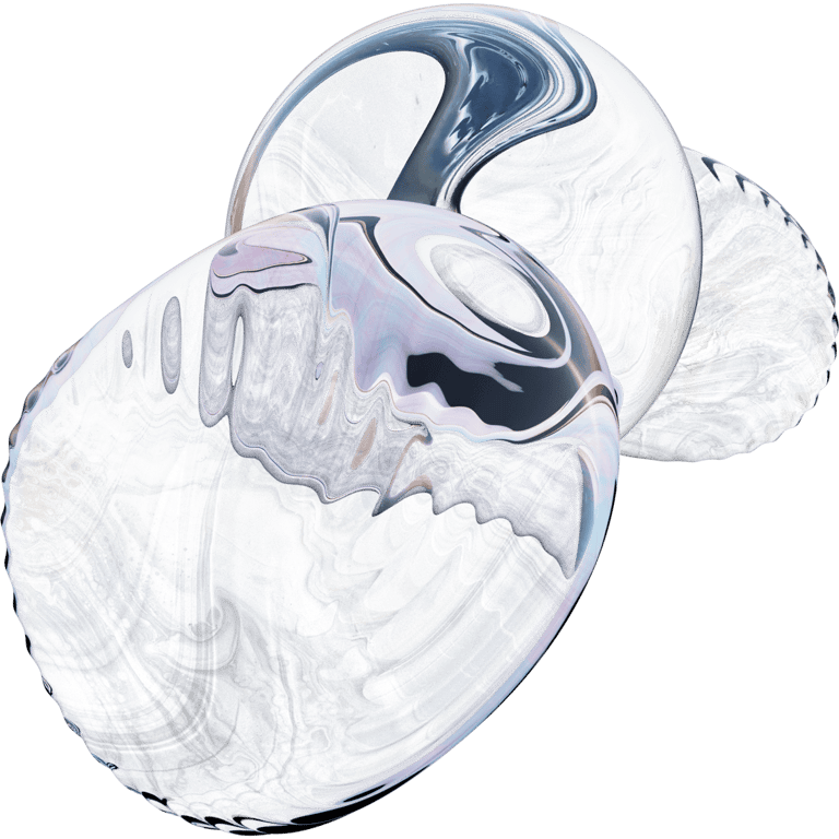 Liquid Marbled Double Sphere