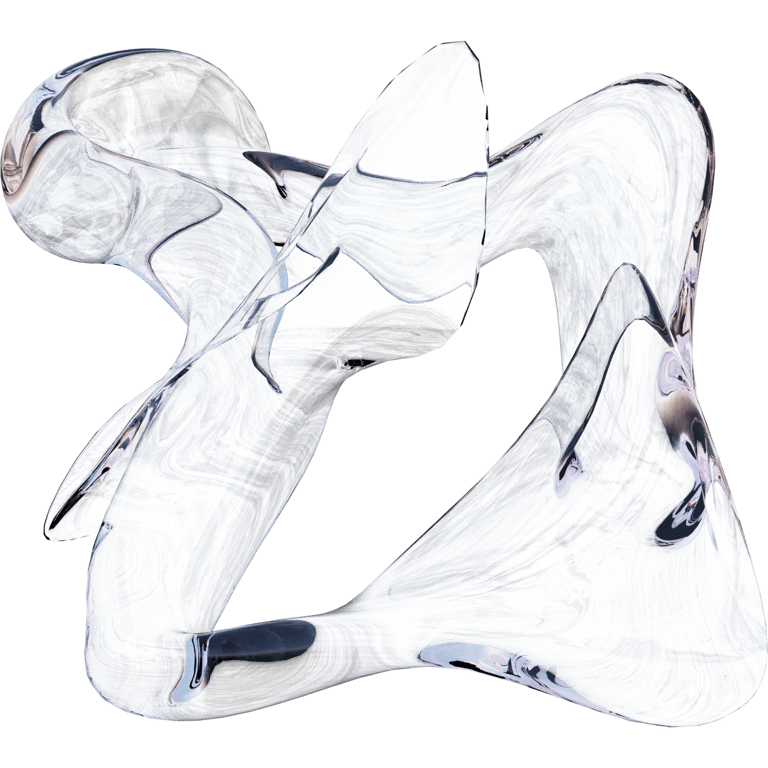 Liquid Marbled Twisted Form