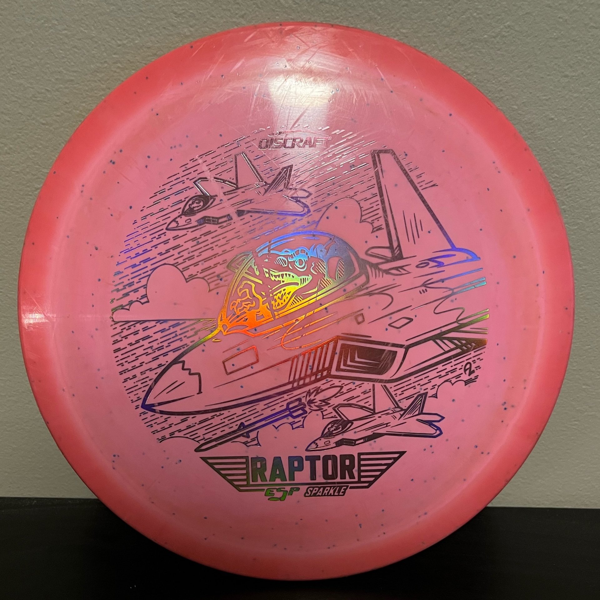 Discraft Raptor ESP Sparkle 2023 Ledgestone edition 165g Pink 6/10