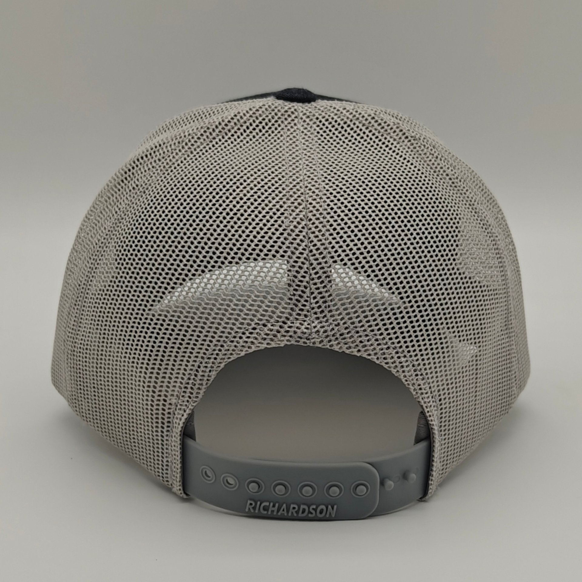 DFX Goose Gang Shield Richardson Trucker Hat Navy Grey