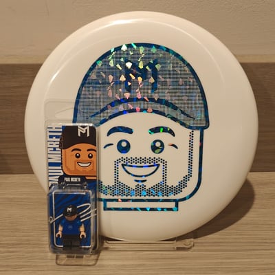 2026 Discraft Paul McBeth Lego Big Head ESP Luna + Worlds Minifig - 173g
