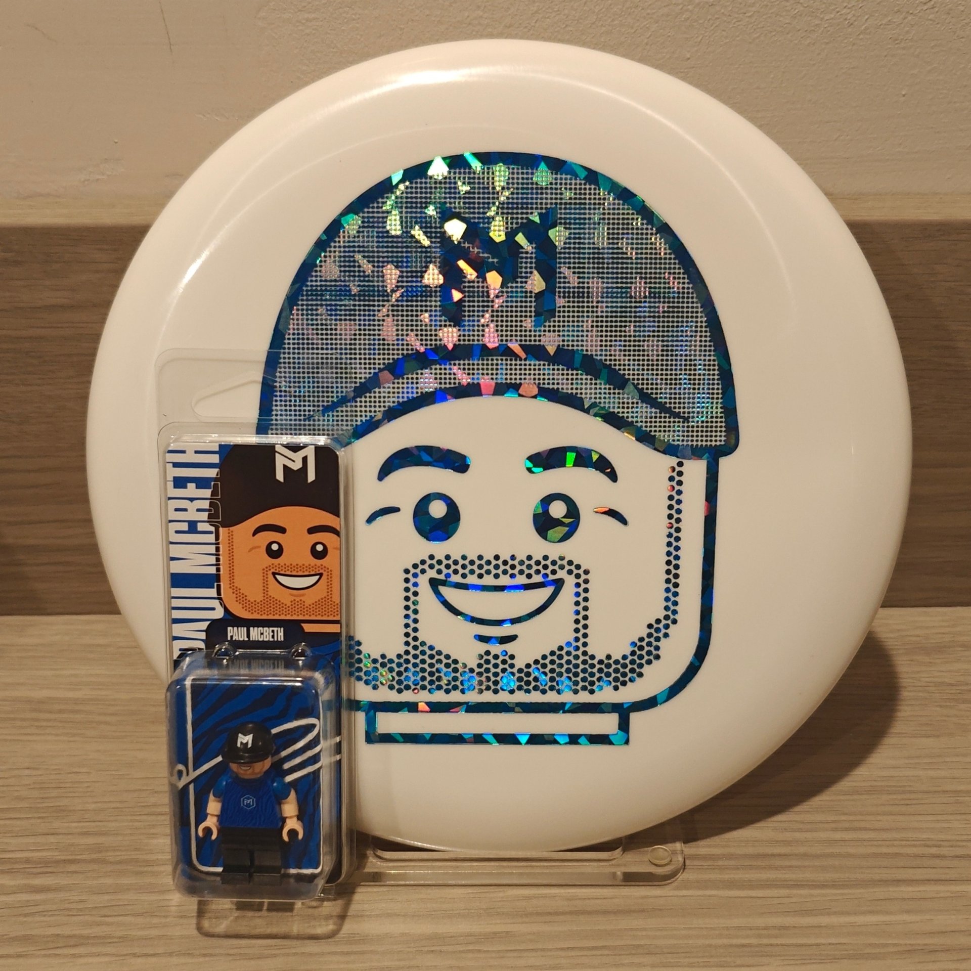 2026 Discraft Paul McBeth Lego Big Head ESP Luna + Worlds Minifig - 173g