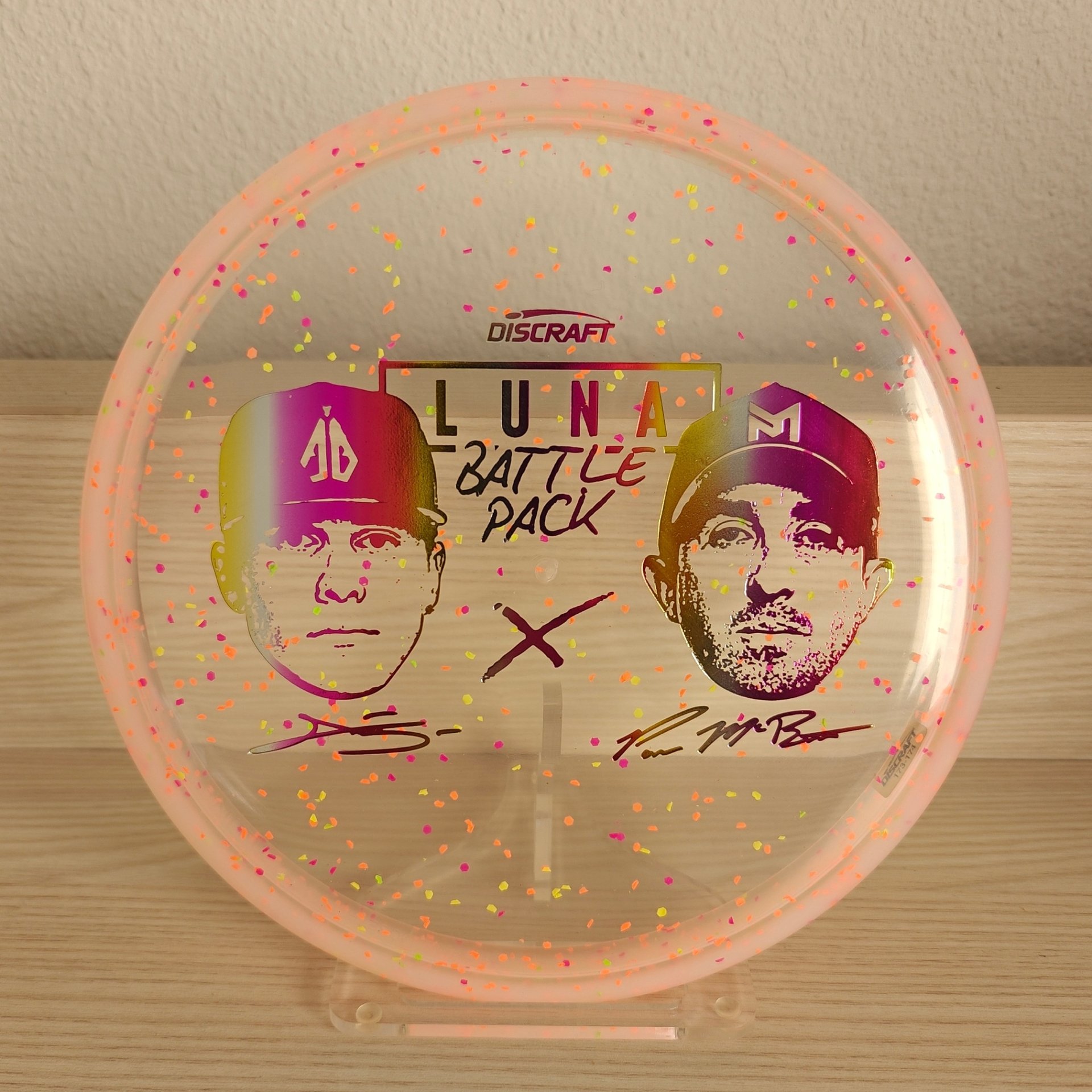 2025 Discraft Luna Battle Pack Confetti Z Luna Orange Pink - 176g