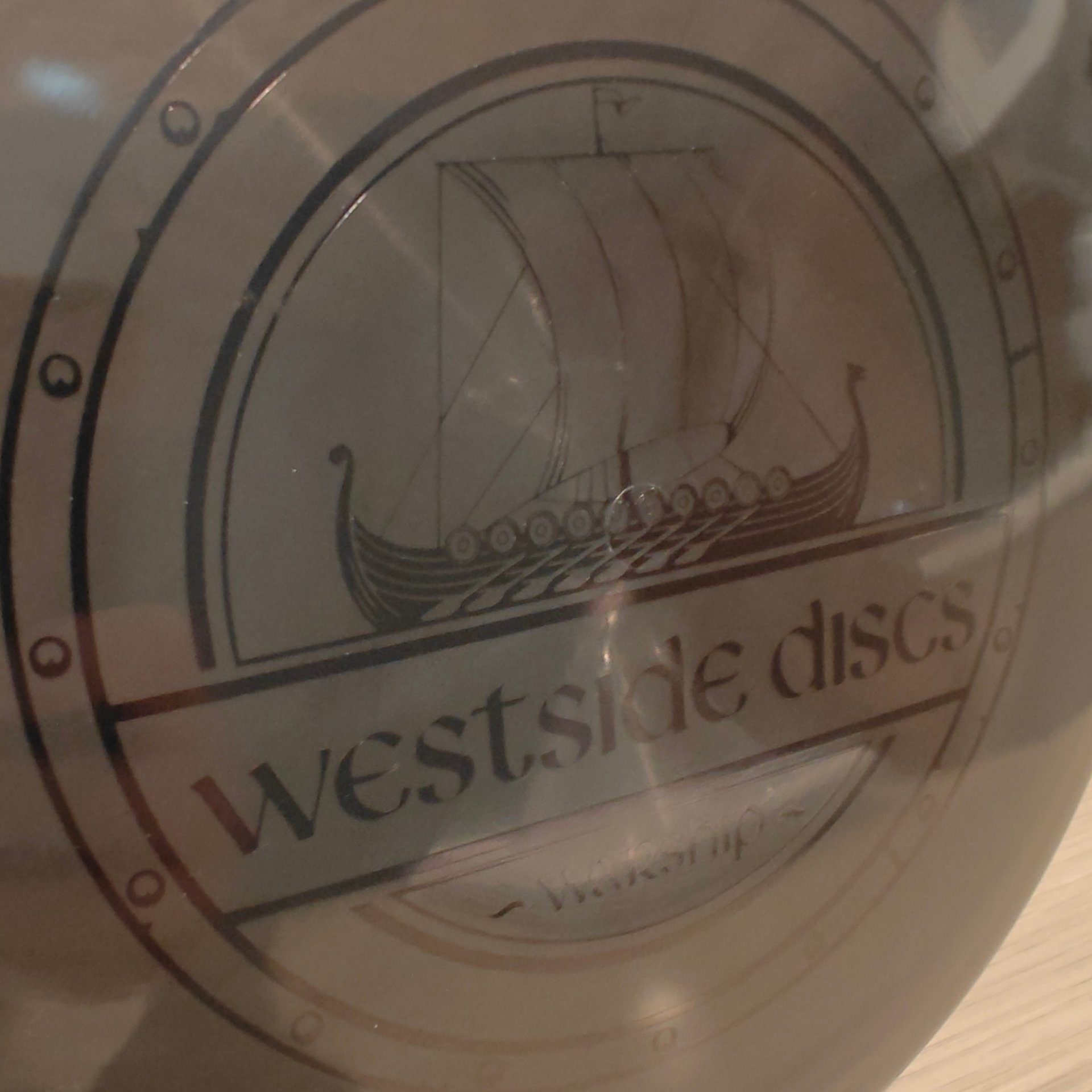 Westside discs warship no clue on plastic black with black stamp 181 g