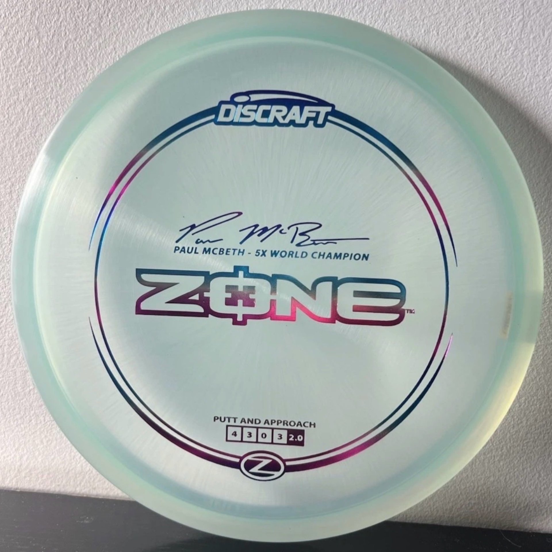 Discraft Elite Z Zone 173-4g Paul McBeth 5x Champion Signature Series