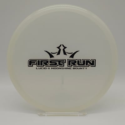 Dynamic Discs first run Lucid X moonshine bounty clear opaque with black stamp 177 g