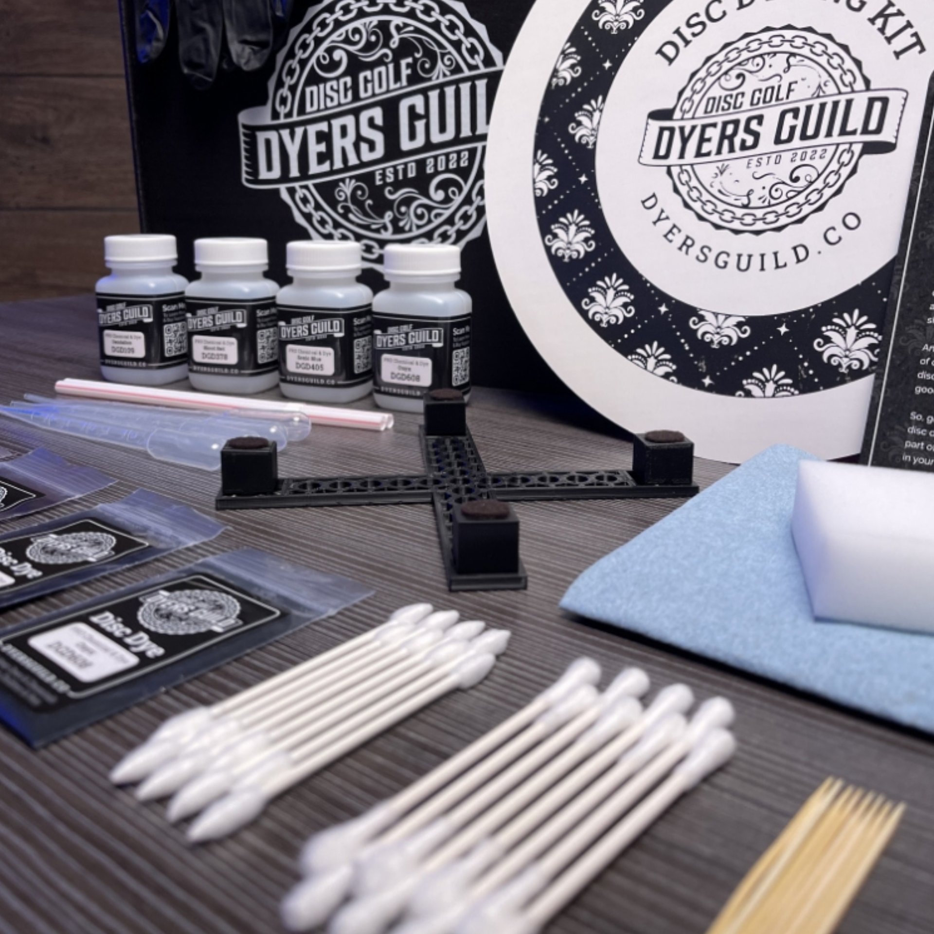 Disc Golf Dyers Guild – Starter Disc Dyeing Kit – Silver