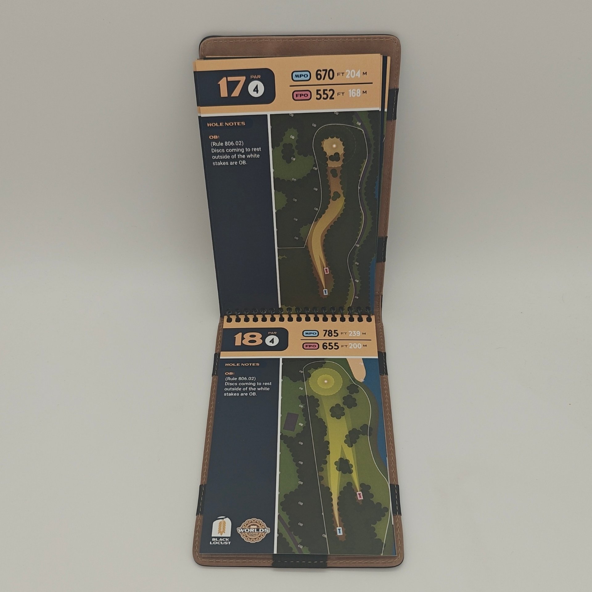 2026 PDGA Pro Worlds Leather Caddie Guide & Holder