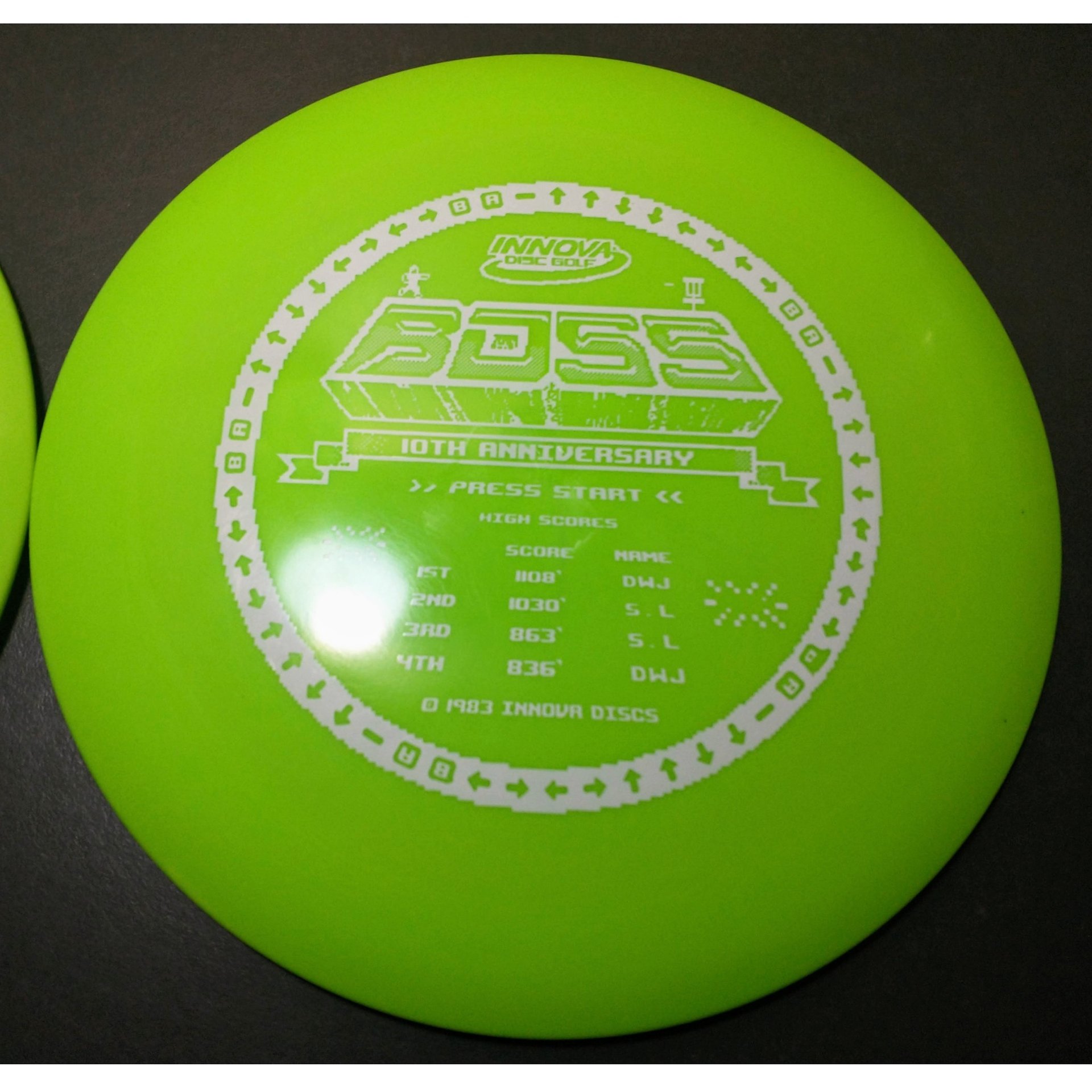 2x new 10th anniversary Star Boss 171 172 grams Innova disc golf bright green