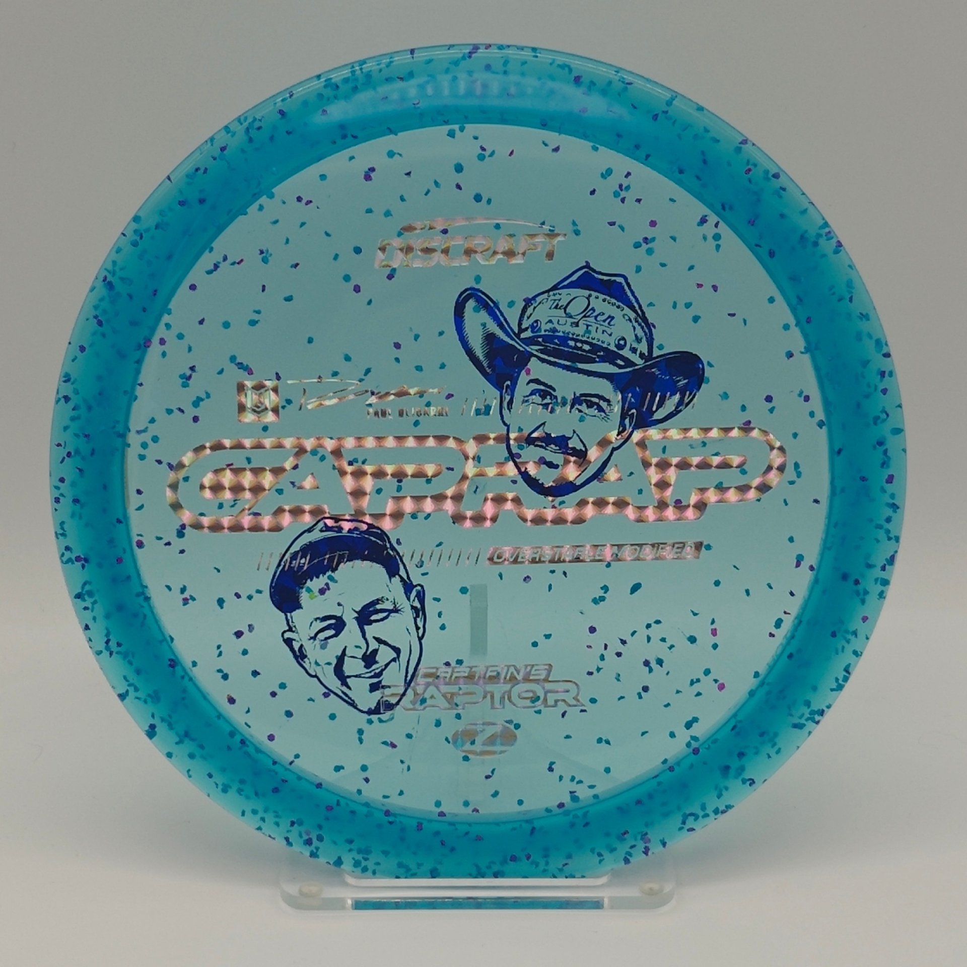 Discraft Paul Ulibarri Brad Hammock Z Confetti Captain's Raptor– 176g