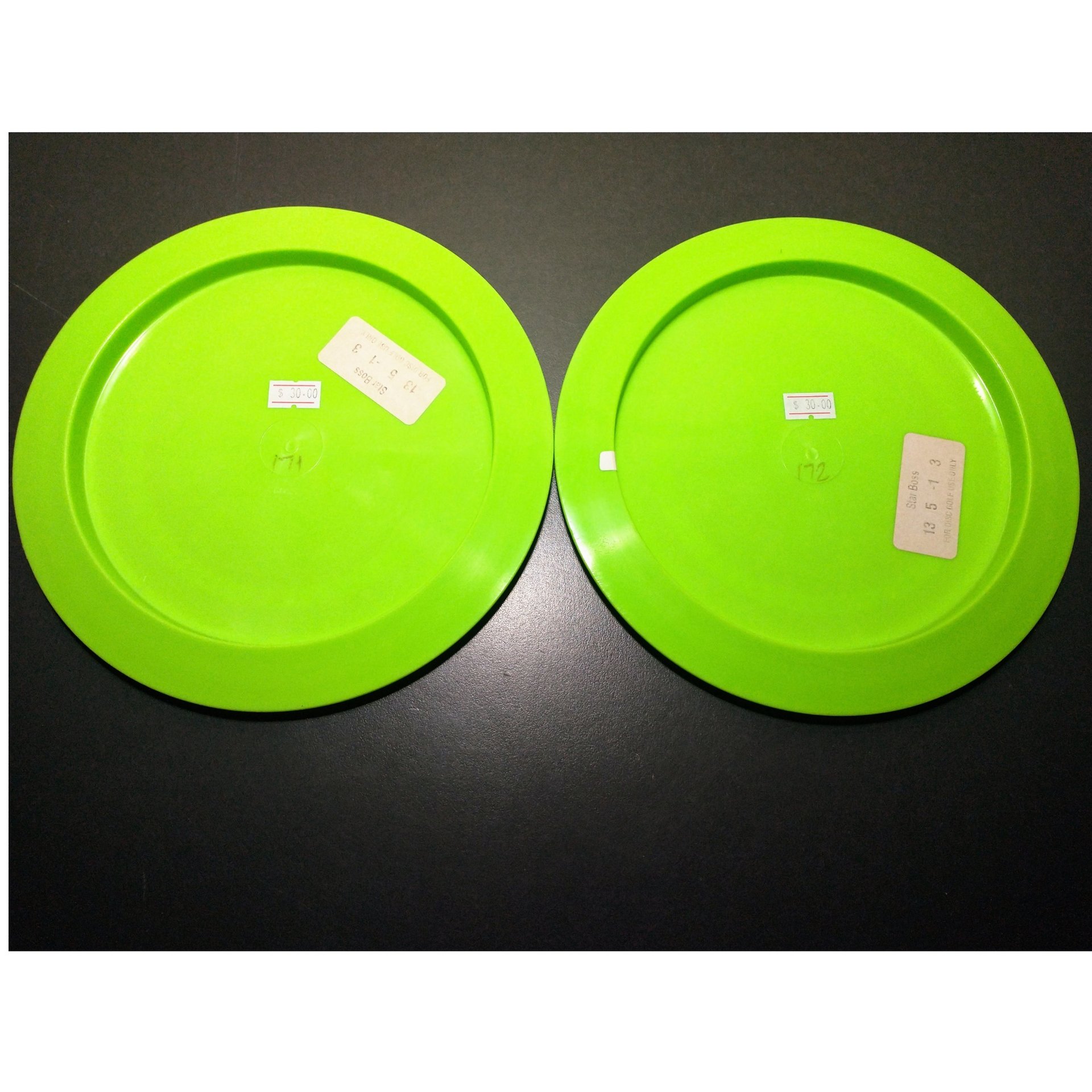 2x new 10th anniversary Star Boss 171 172 grams Innova disc golf bright green