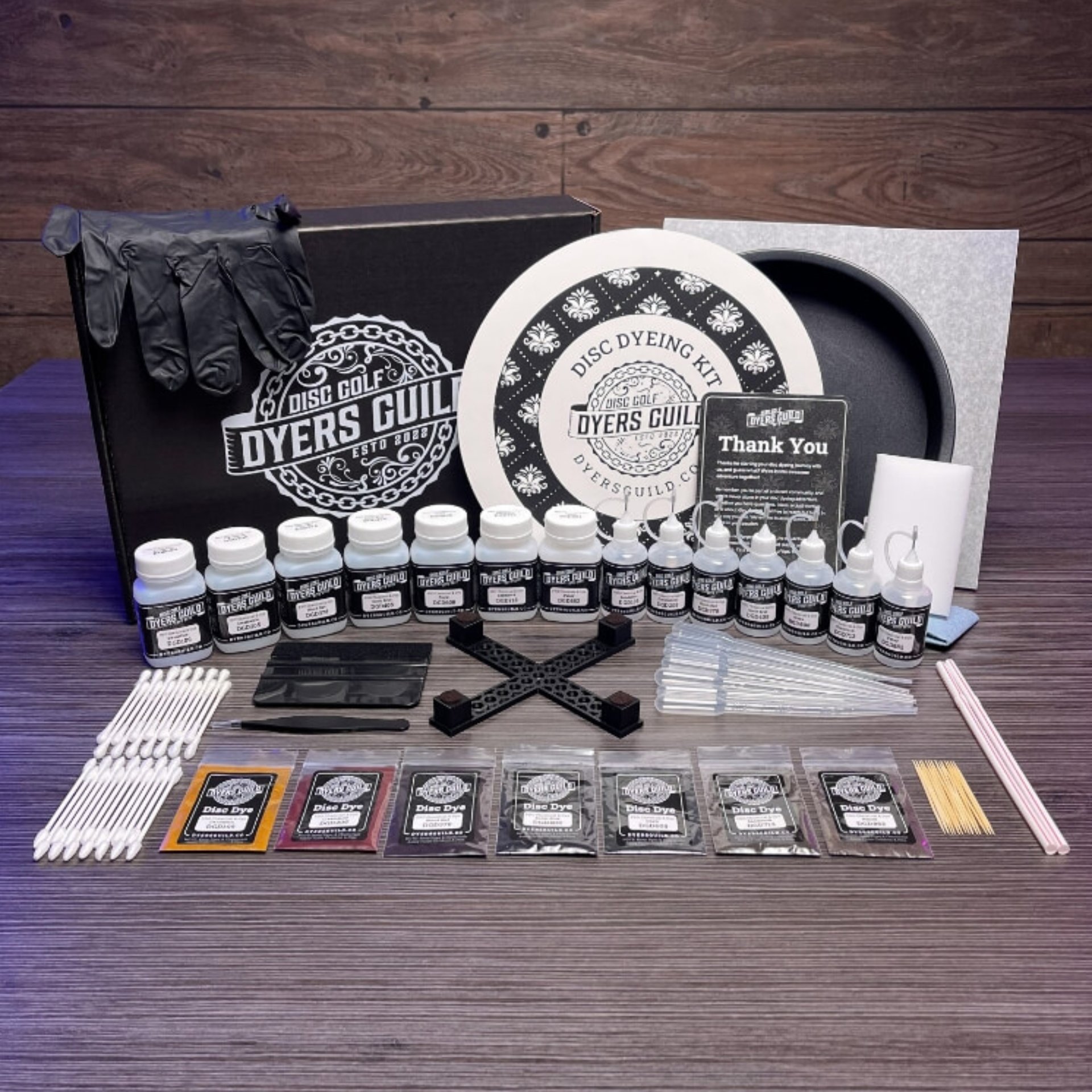 Disc Golf Dyers Guild – Starter Disc Dyeing Kit – Gold