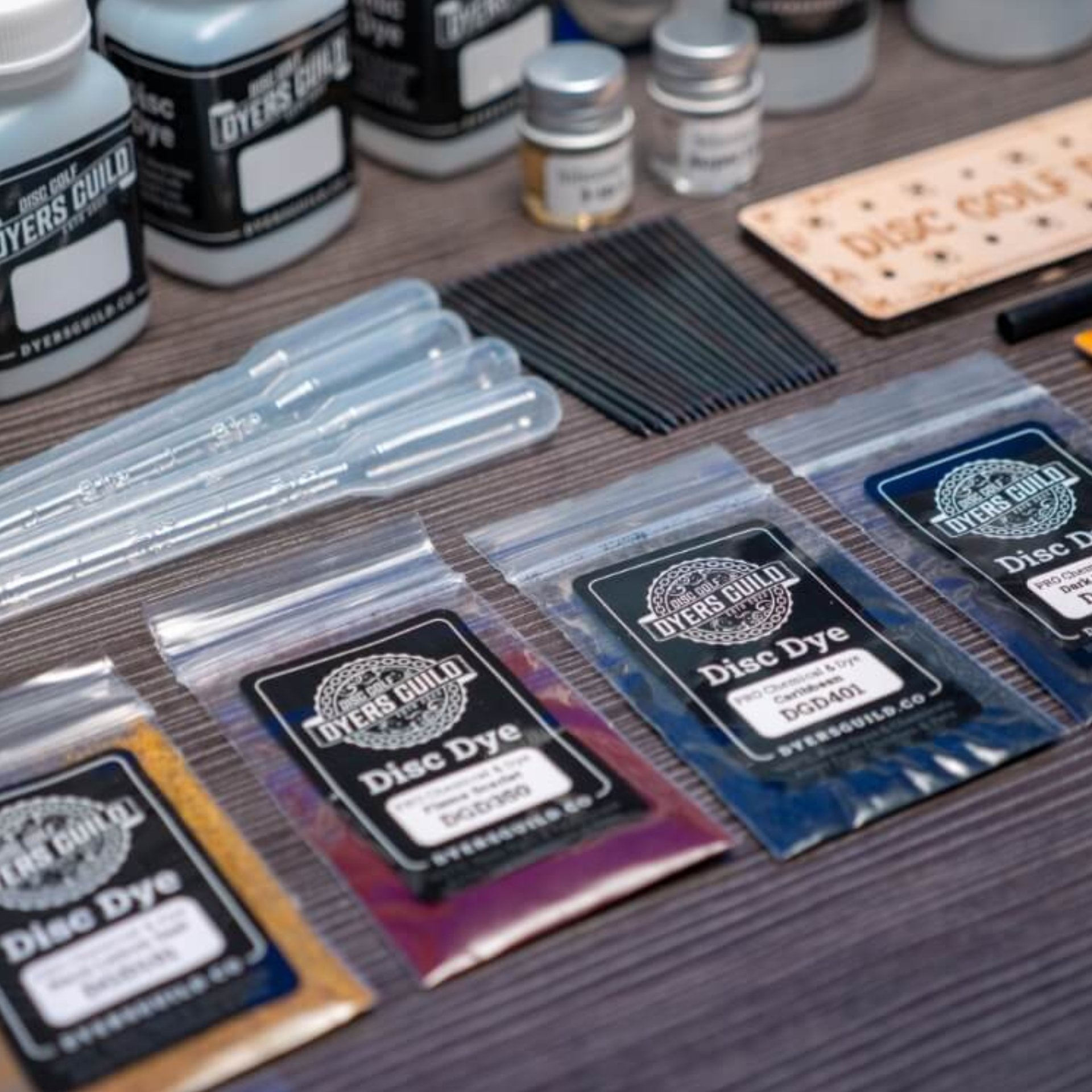 Disc Golf Dyers Guild – Starter Disc Dyeing Kit – Titanium