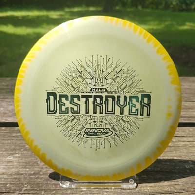 Innova 2020 Era Halo Star Destroyer Chalky Yellow Green Stamp (small dots in pics) – 176g