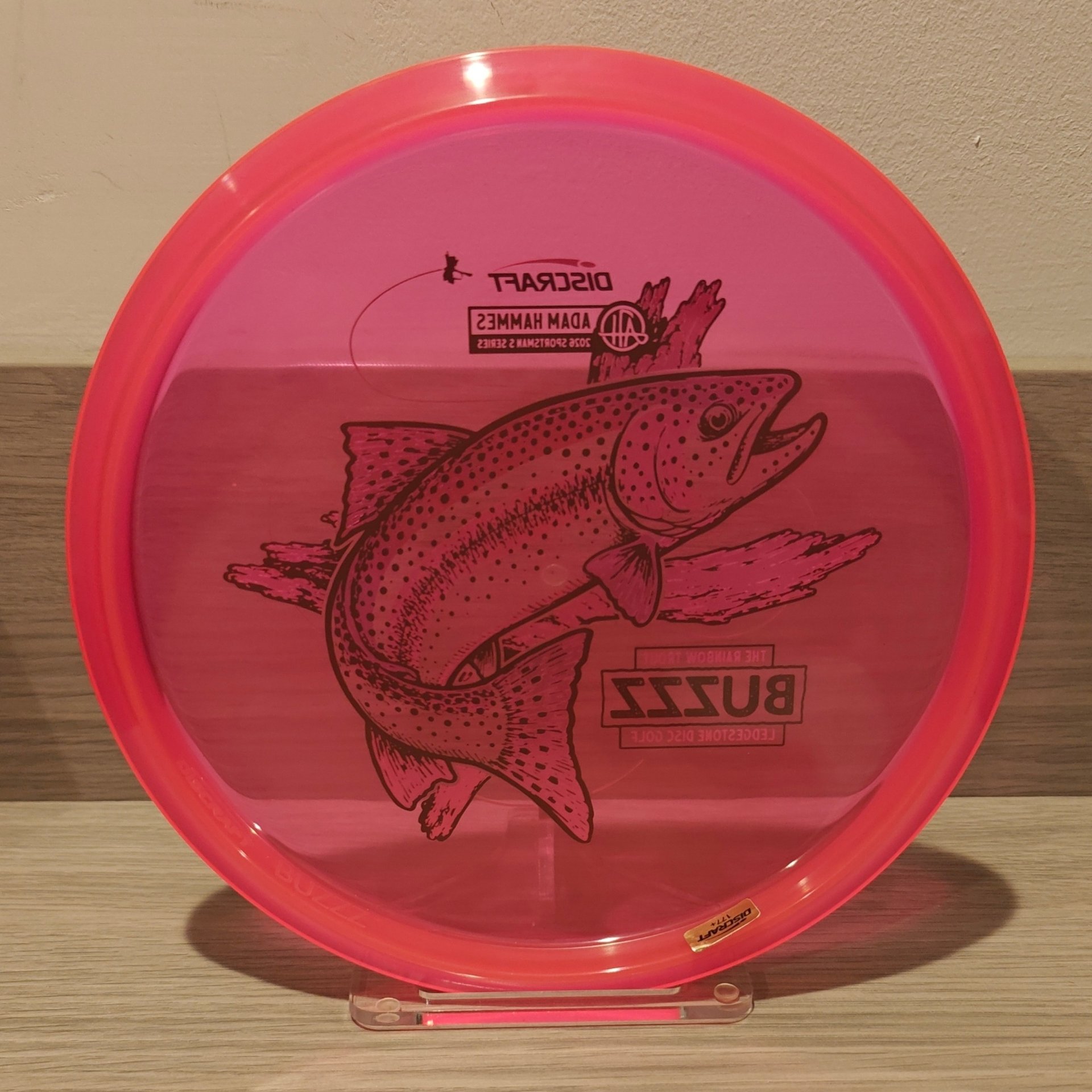 Discraft 2026 Adam Hammes Sportsman S Series CryZtal Buzzz Rainbow Trout - 180g