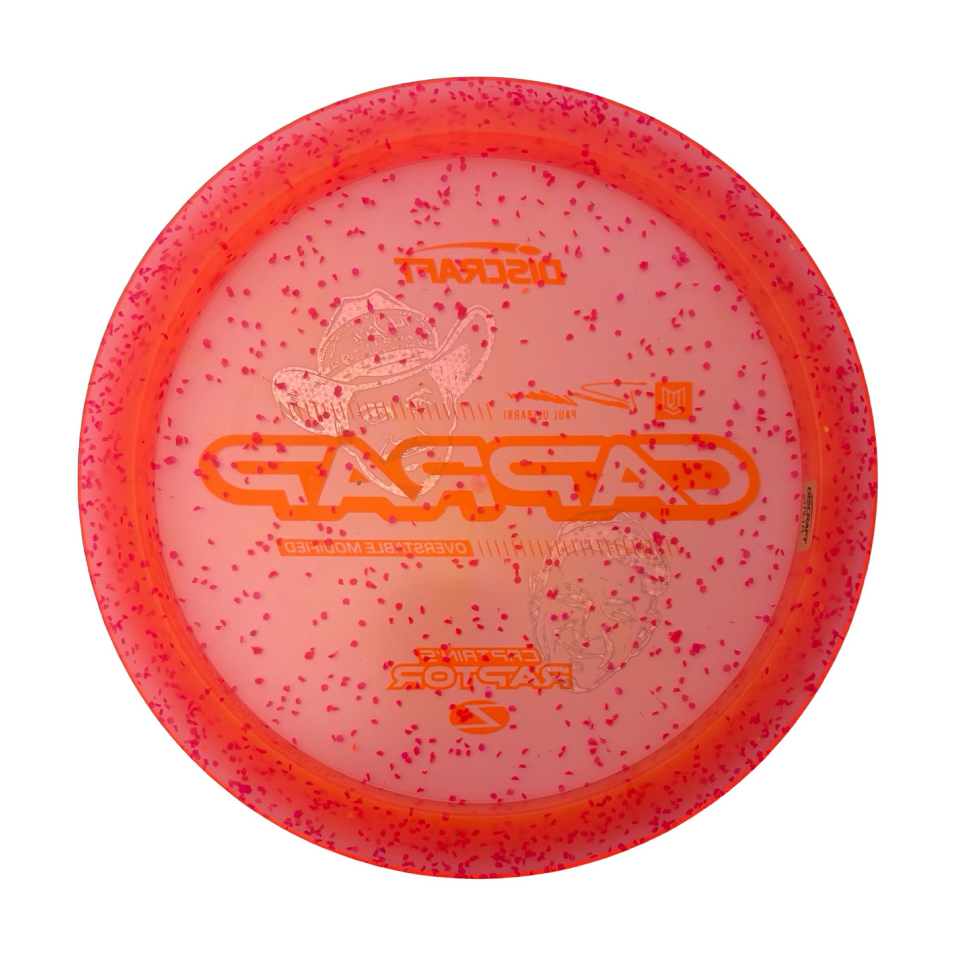 Discraft Uli x Brad "Faces" Z Confetti Captain's Raptor 174g