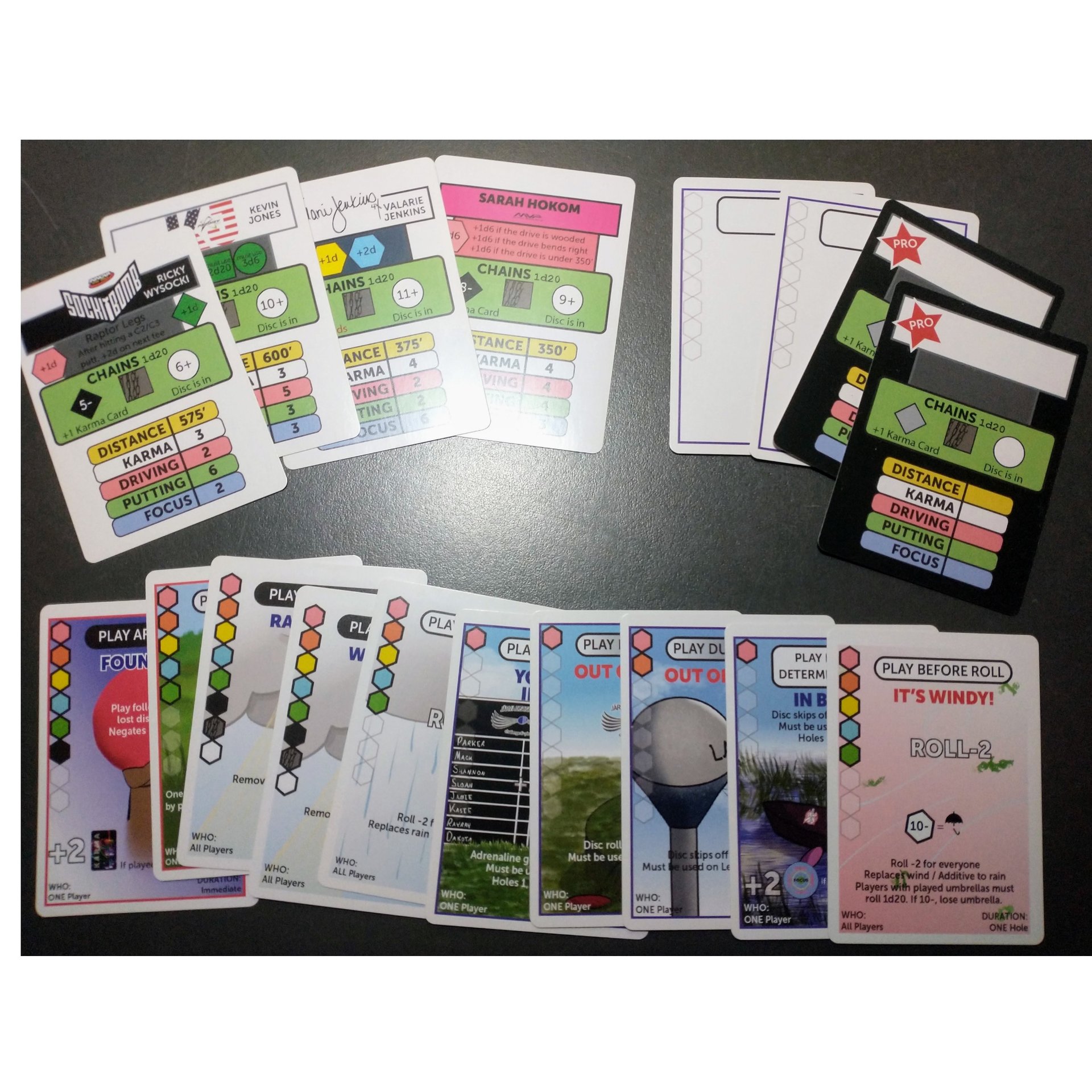 3x package 1st run BIRDIE! disc golf Board Game + Expansion Pack + Booster Cards