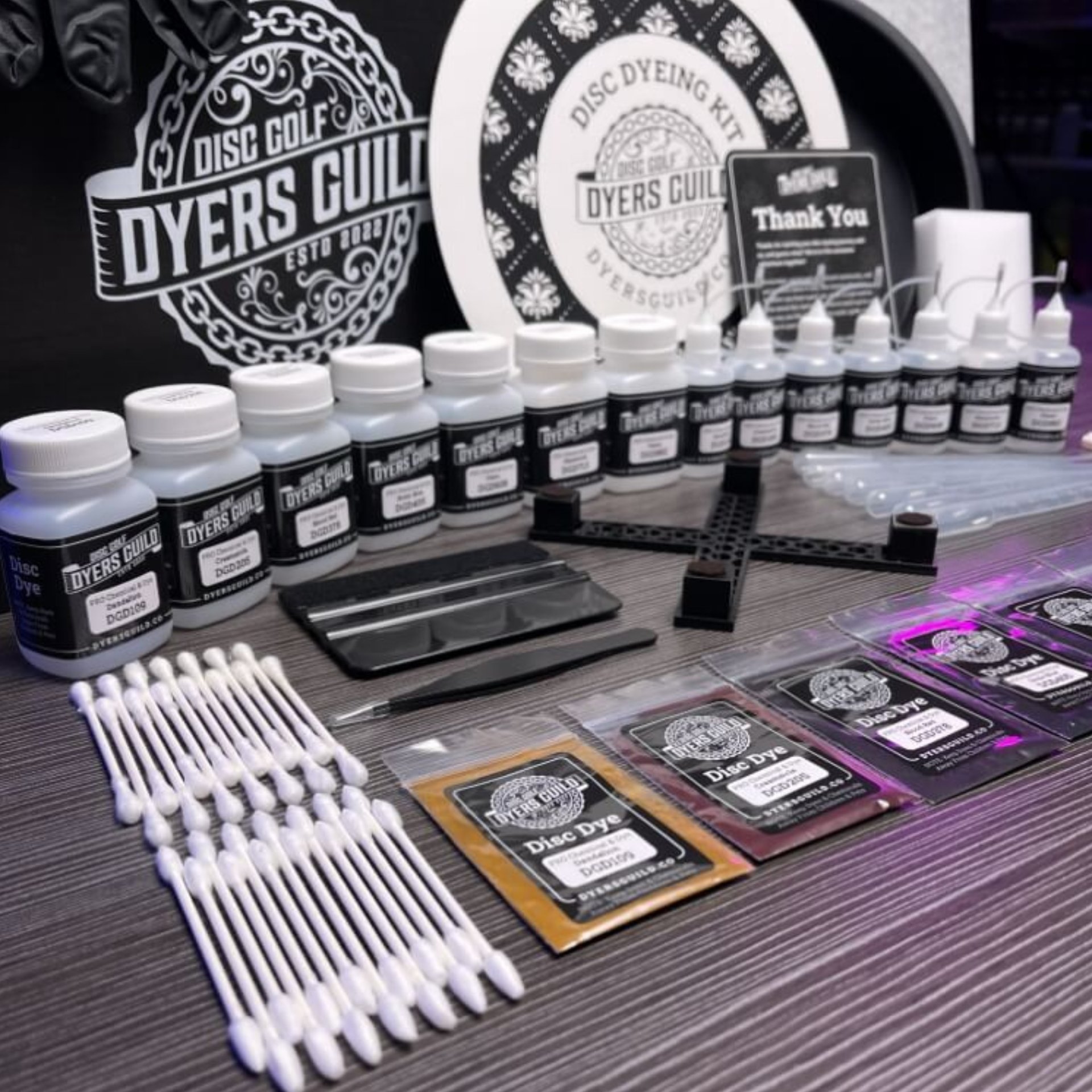 Disc Golf Dyers Guild – Starter Disc Dyeing Kit – Gold