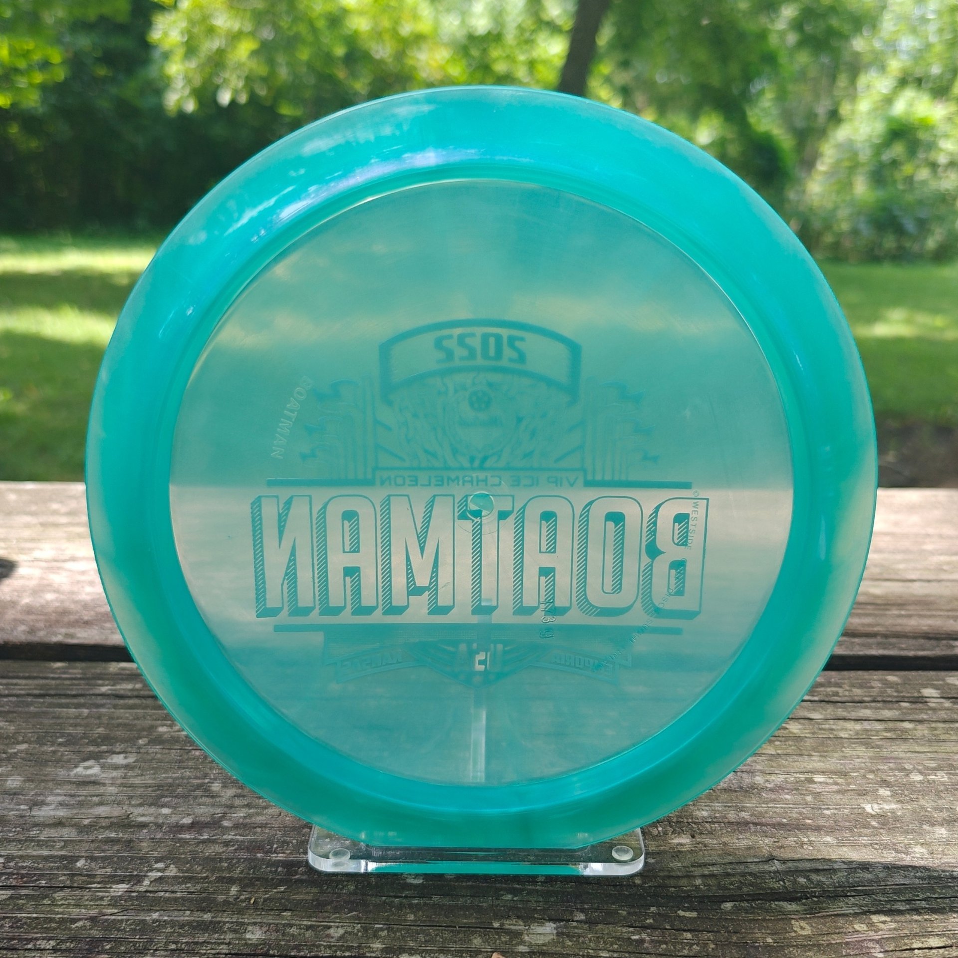 2022 Pro Worlds Fundraiser Westside Discs VIP Ice Chameleon Boatman - 175g