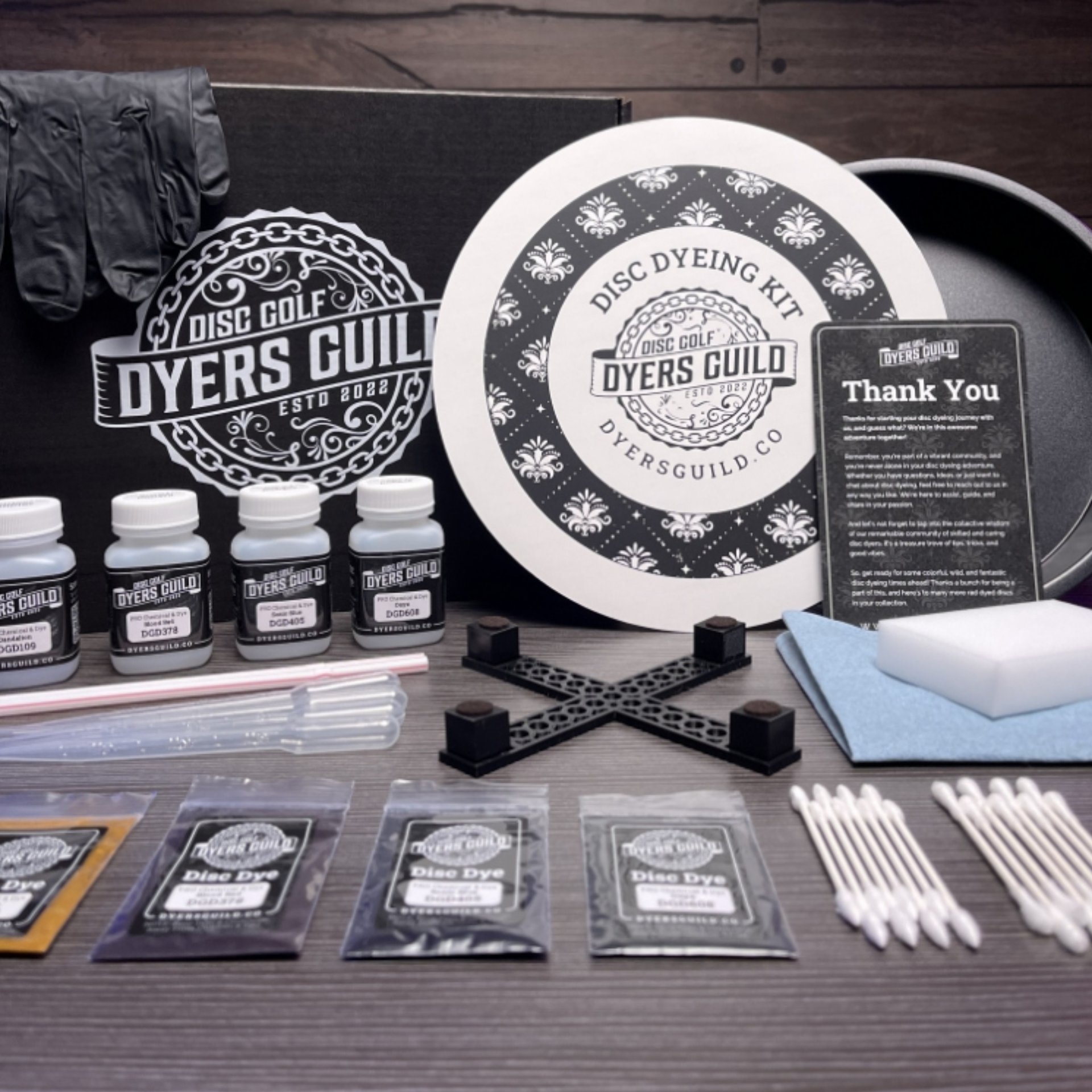 Disc Golf Dyers Guild – Starter Disc Dyeing Kit – Silver