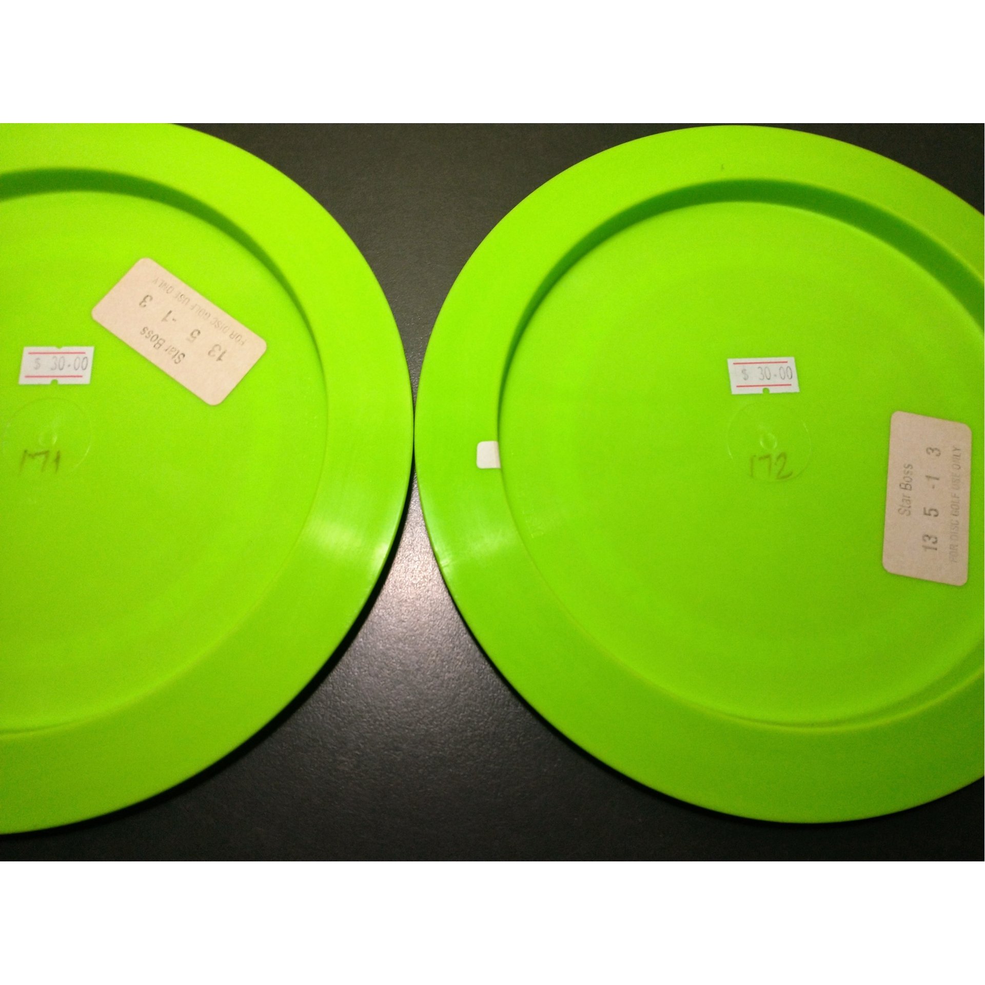 2x new 10th anniversary Star Boss 171 172 grams Innova disc golf bright green