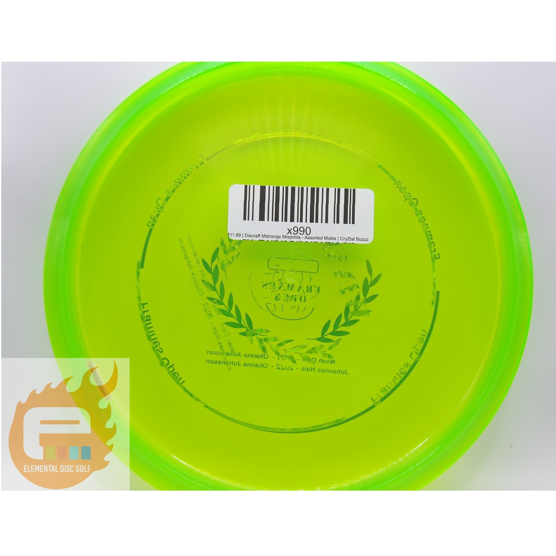Discraft CryZtal Buzzz - Double Stamped
