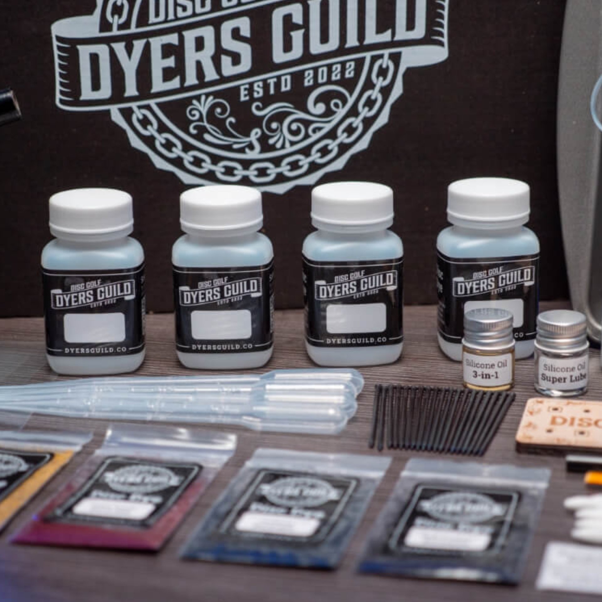 Disc Golf Dyers Guild – Starter Disc Dyeing Kit – Titanium