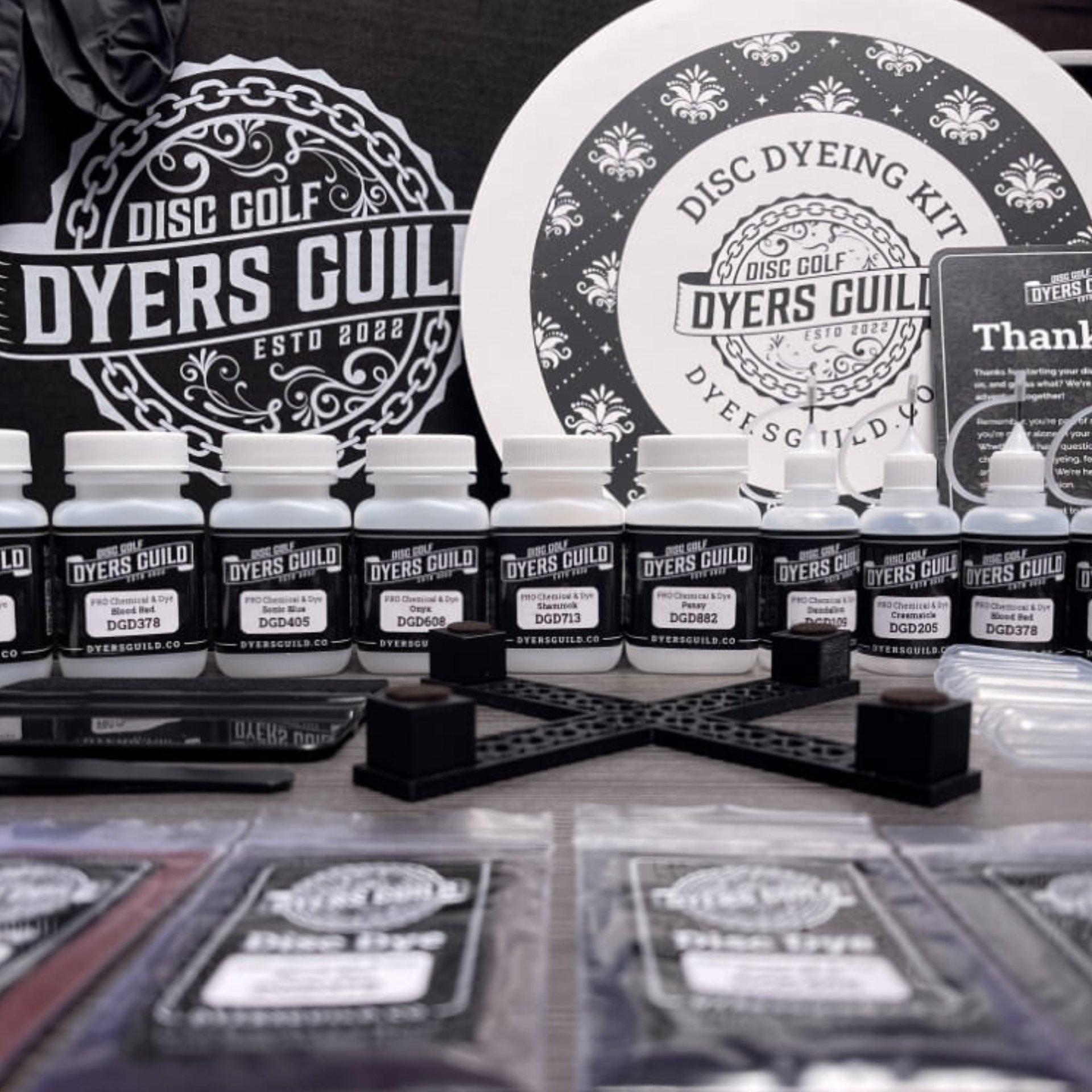 Disc Golf Dyers Guild – Starter Disc Dyeing Kit – Gold