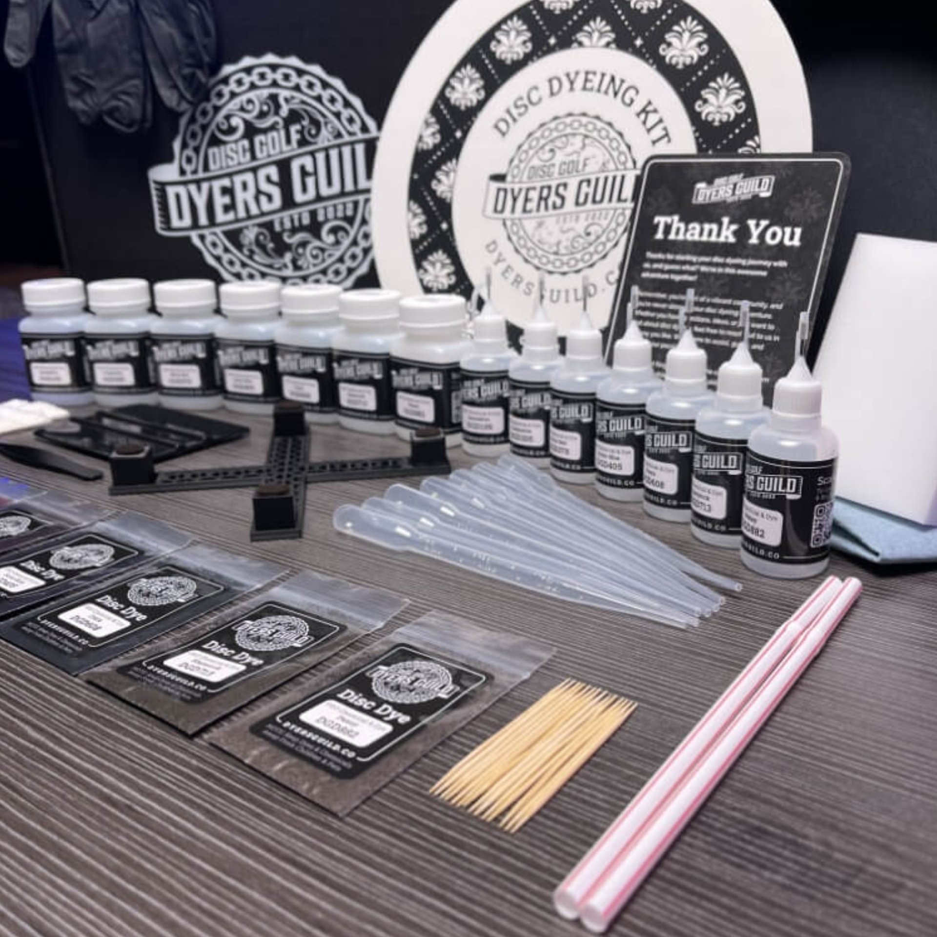 Disc Golf Dyers Guild – Starter Disc Dyeing Kit – Gold