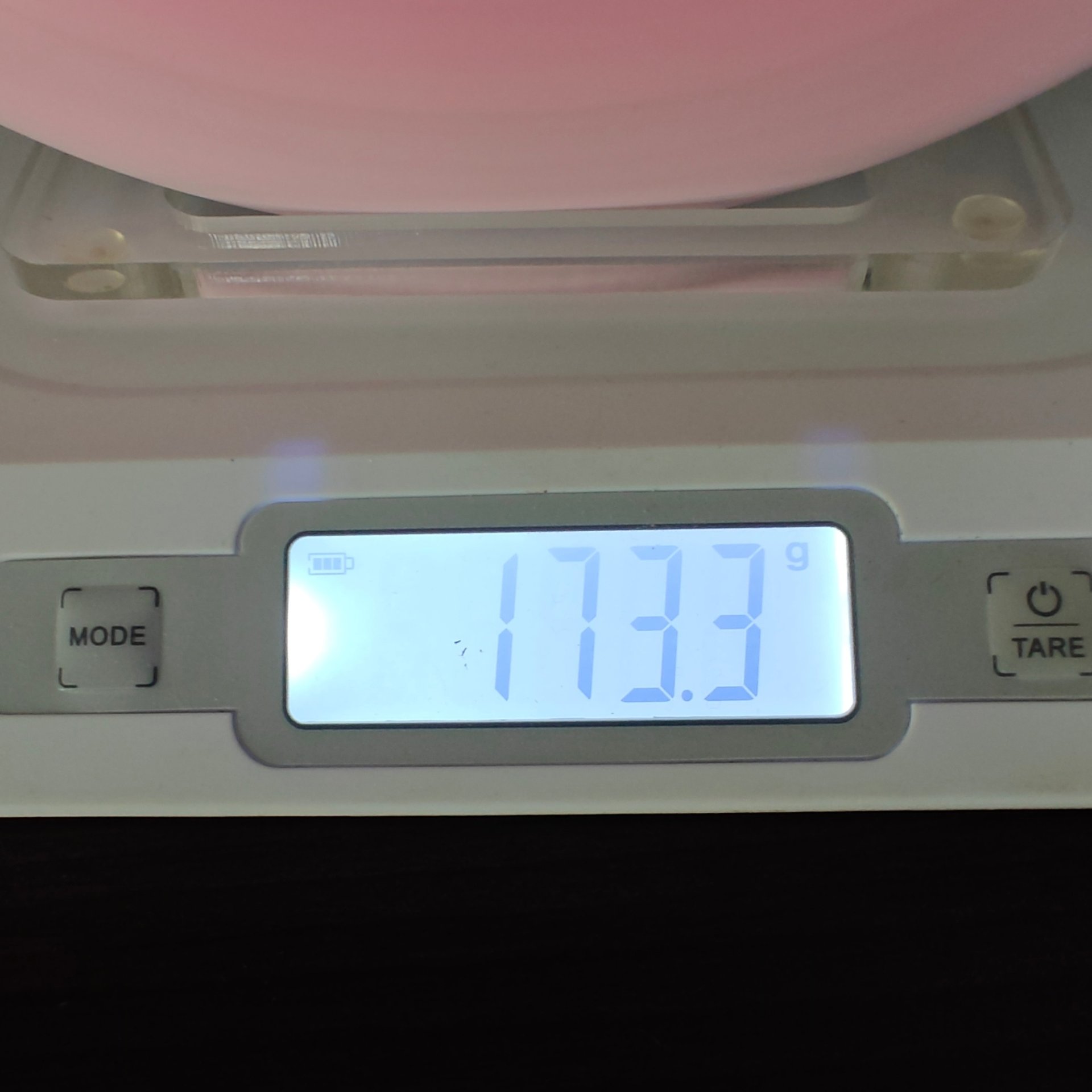 Latitude 64 Royal Faith prototype pink and purple swirl 173 g black stamp