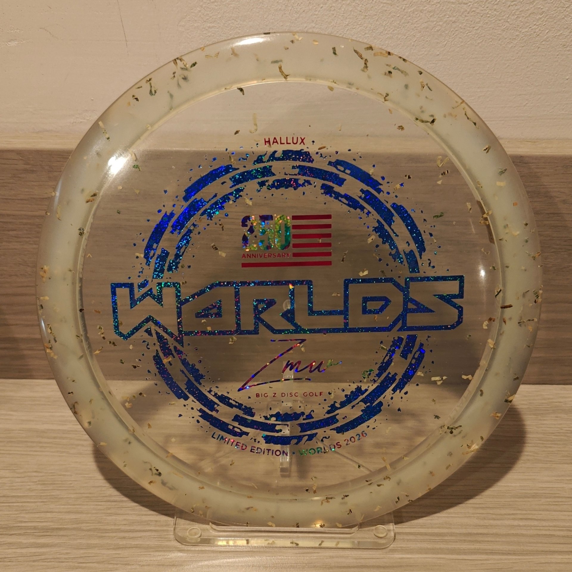 Discraft 2026 Worlds Shredded Money Z FLX Hallux 250th Anniversary Blue Stamp - 177g