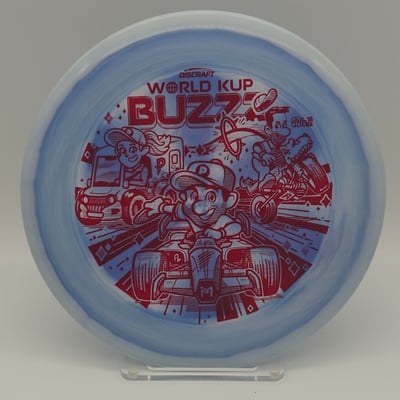 Discraft 2026 Worlds World KUP ESP Buzzz Blue White Swirl Red Stamp – 175g