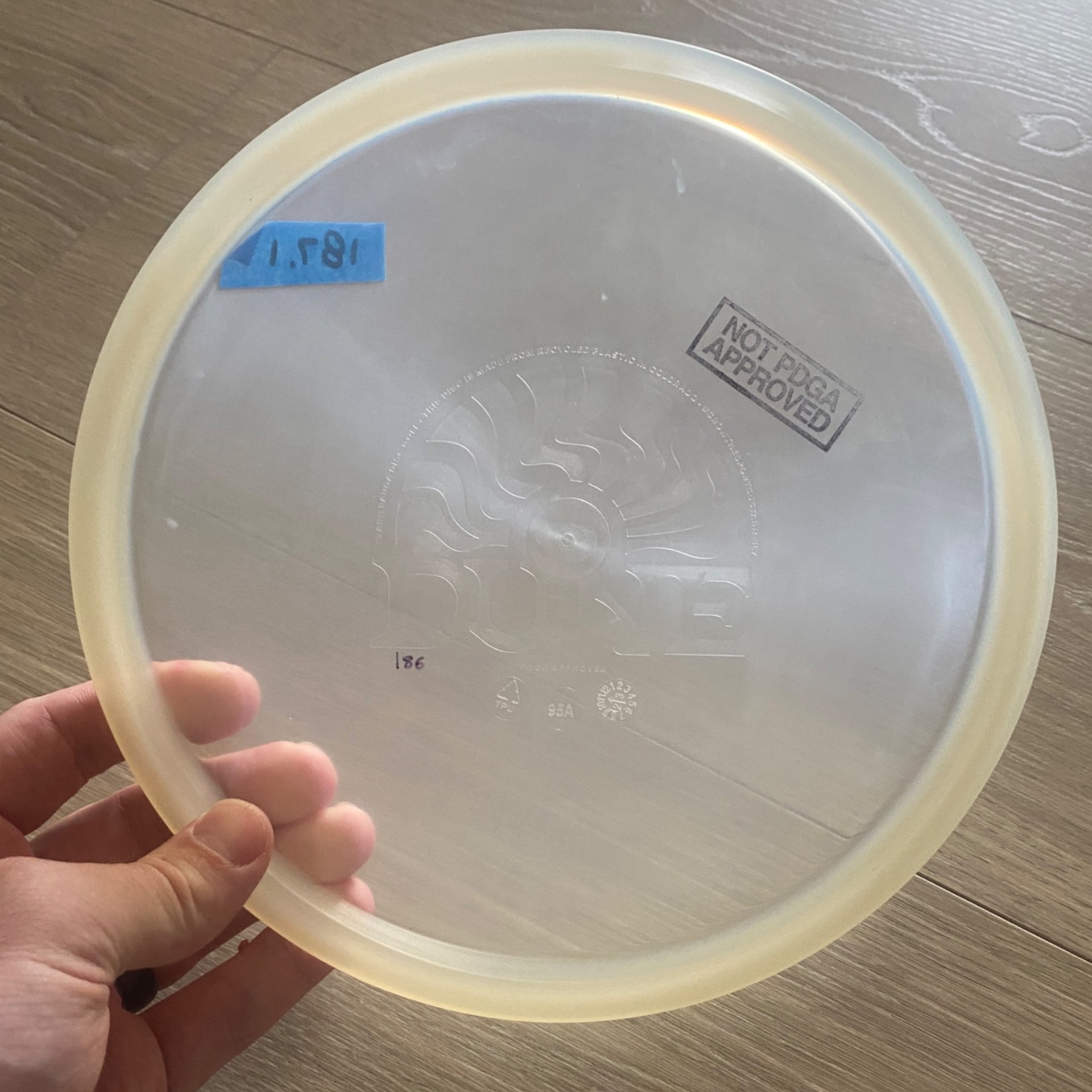 Trash Panda Premium Dune (NOT PDGA approved, over weight run)