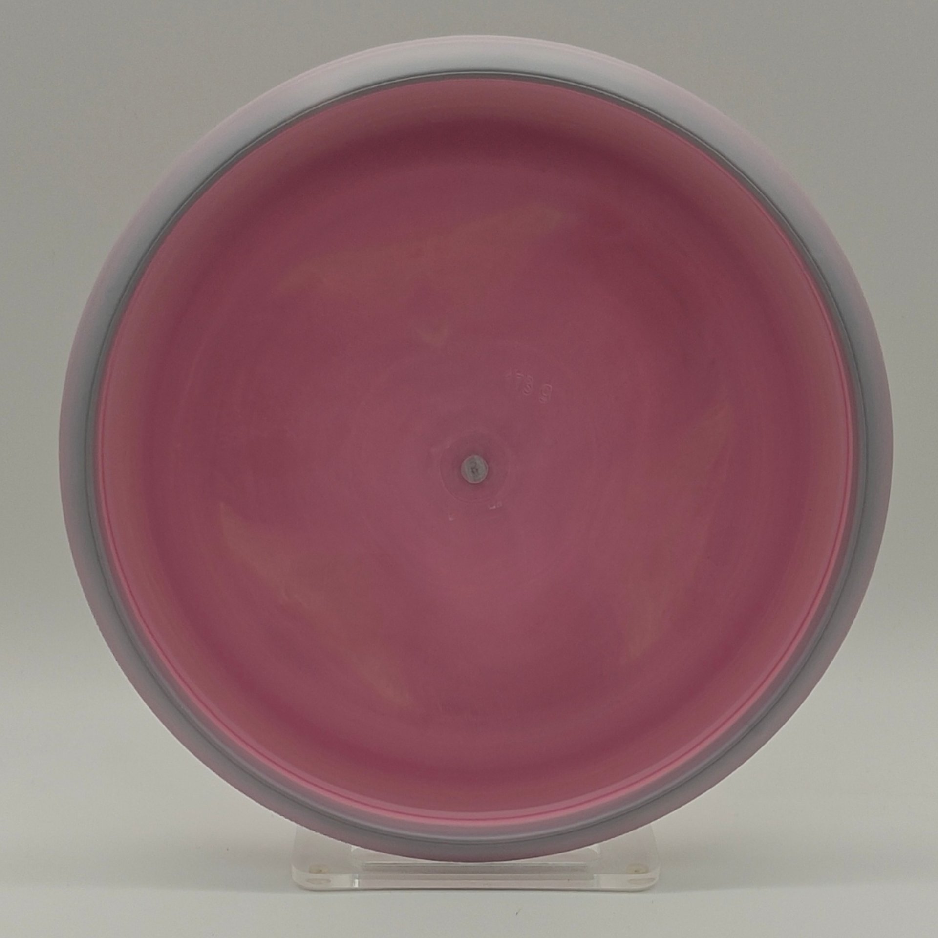 Latitude 64 Royal Faith prototype pink and purple swirl 173 g black stamp