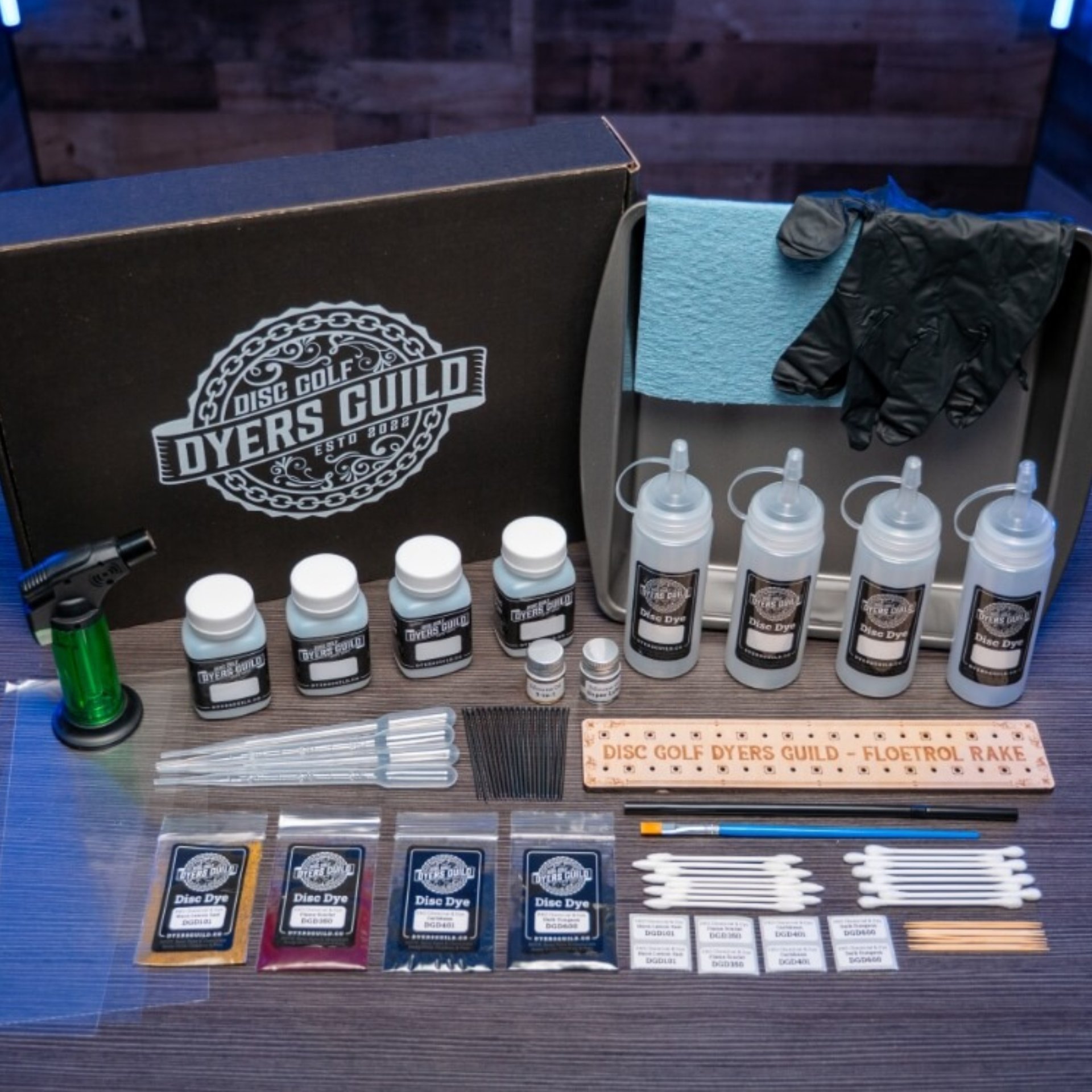 Disc Golf Dyers Guild – Starter Disc Dyeing Kit – Titanium