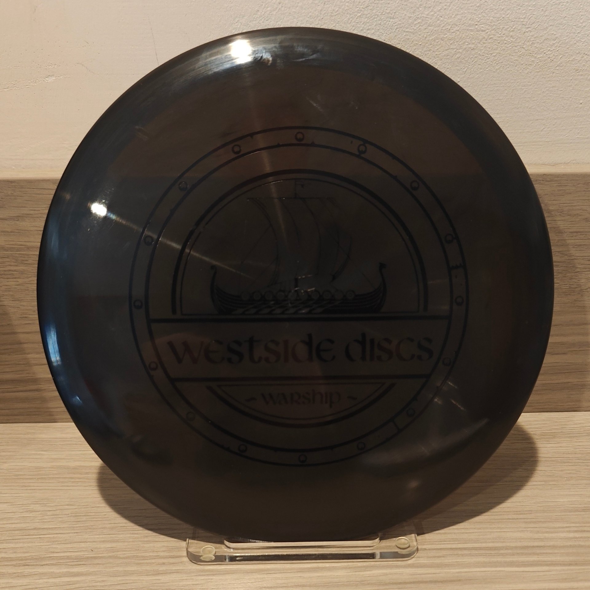 Westside discs warship no clue on plastic black with black stamp 181 g
