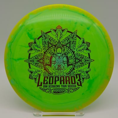 2022 Innova Halo Star Leopard3 Ohn Scoggins Tour Series green yellow swirly - 175g