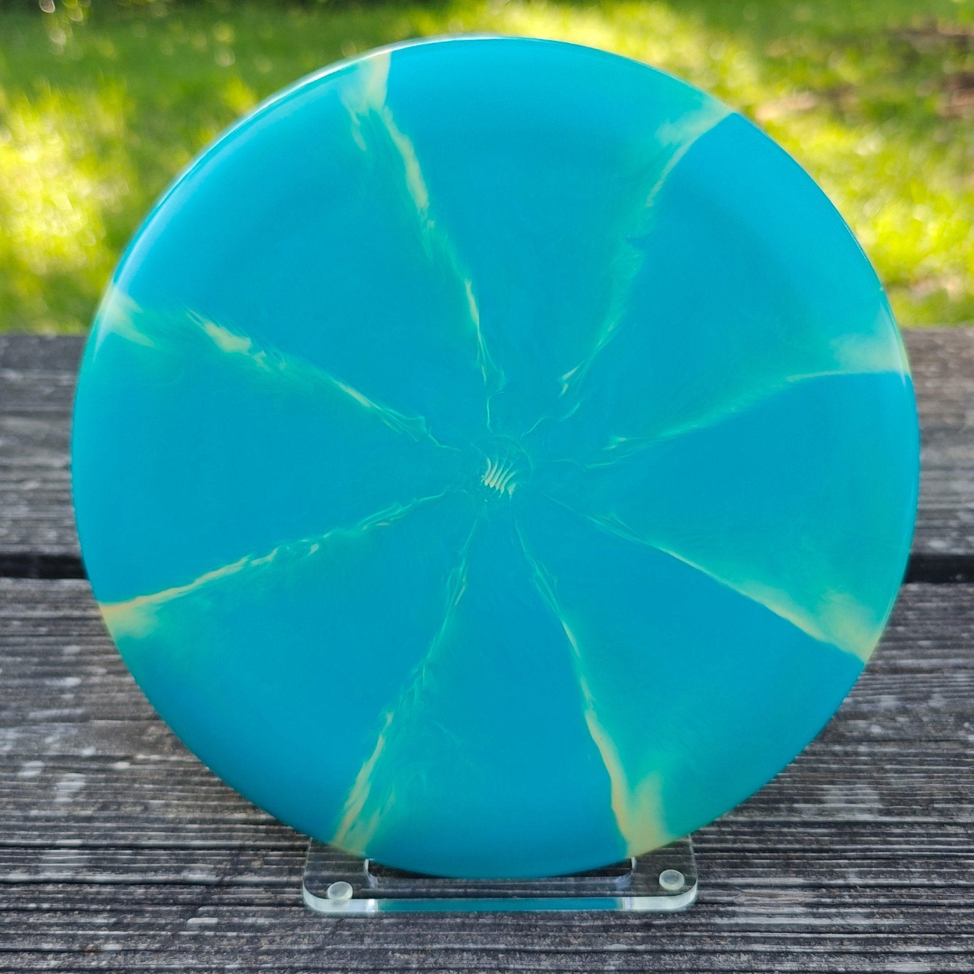 Discraft ESP Rattler 2020 Memorial Championship Dan Ginnelly bottom stamp - 173g