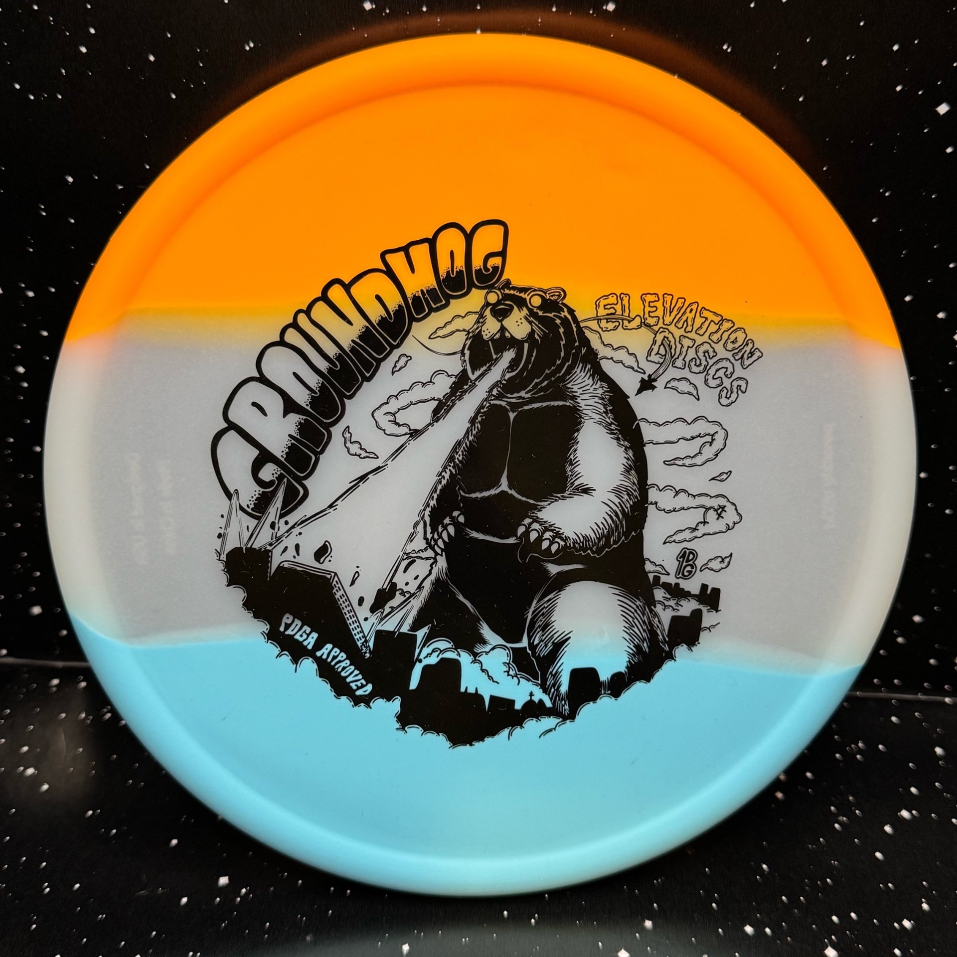 Elevation Discs Pumpkin Groundhog Glo-g. 1/1/0/2. 172-173g