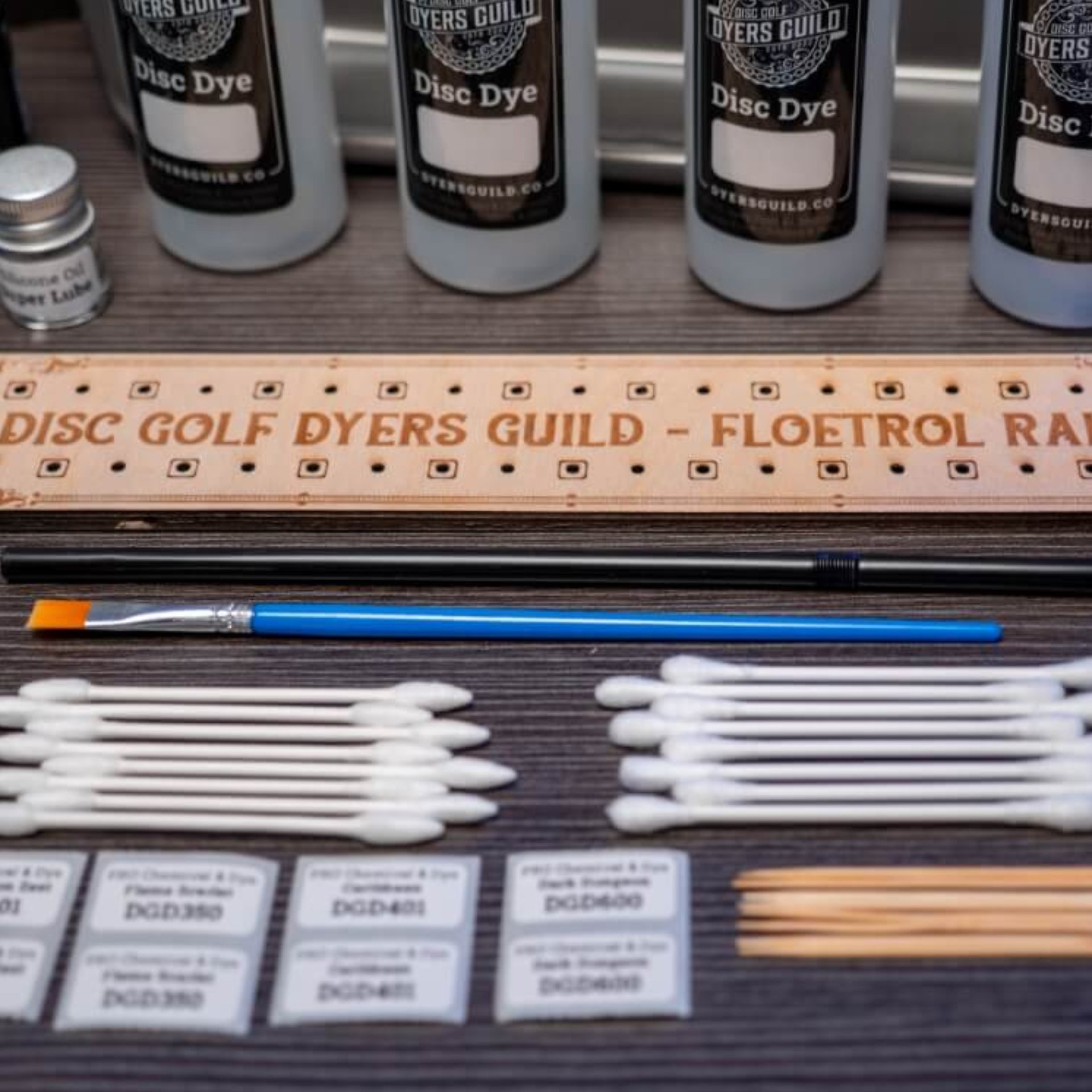 Disc Golf Dyers Guild – Starter Disc Dyeing Kit – Titanium