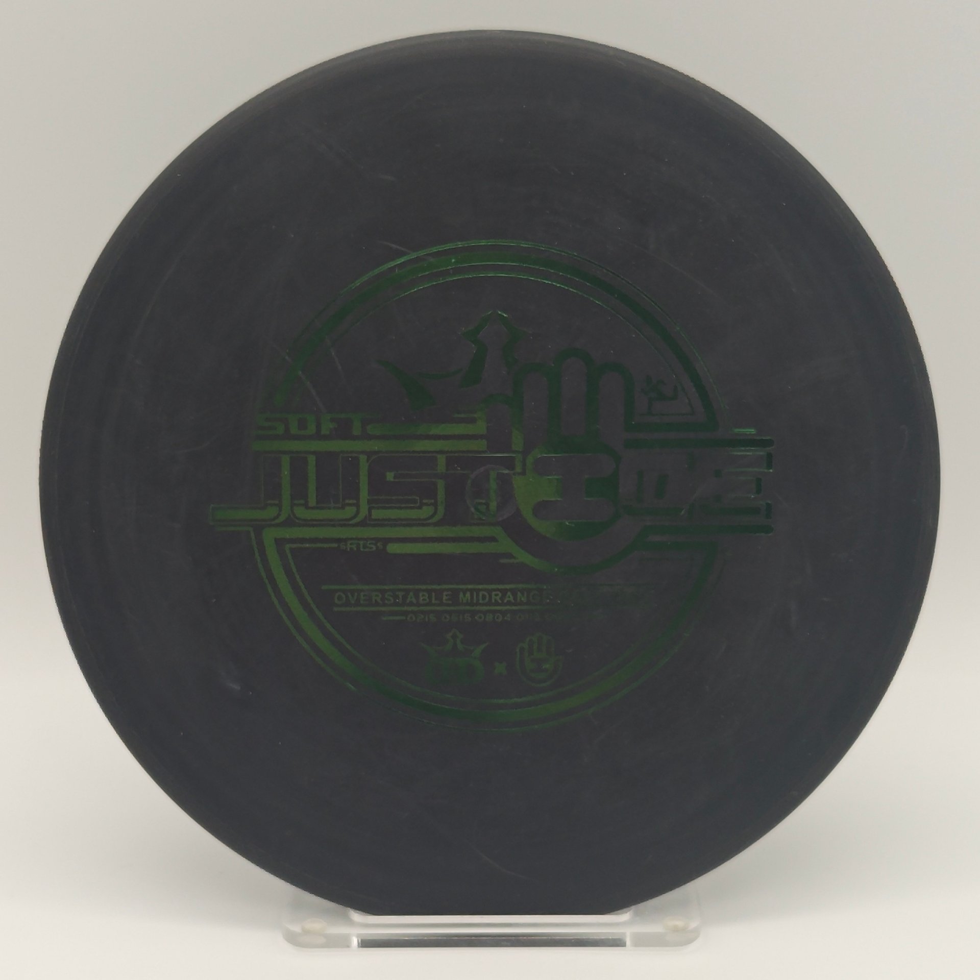 Dynamic Discs Classic Soft Justice Black Green Foil – 176g